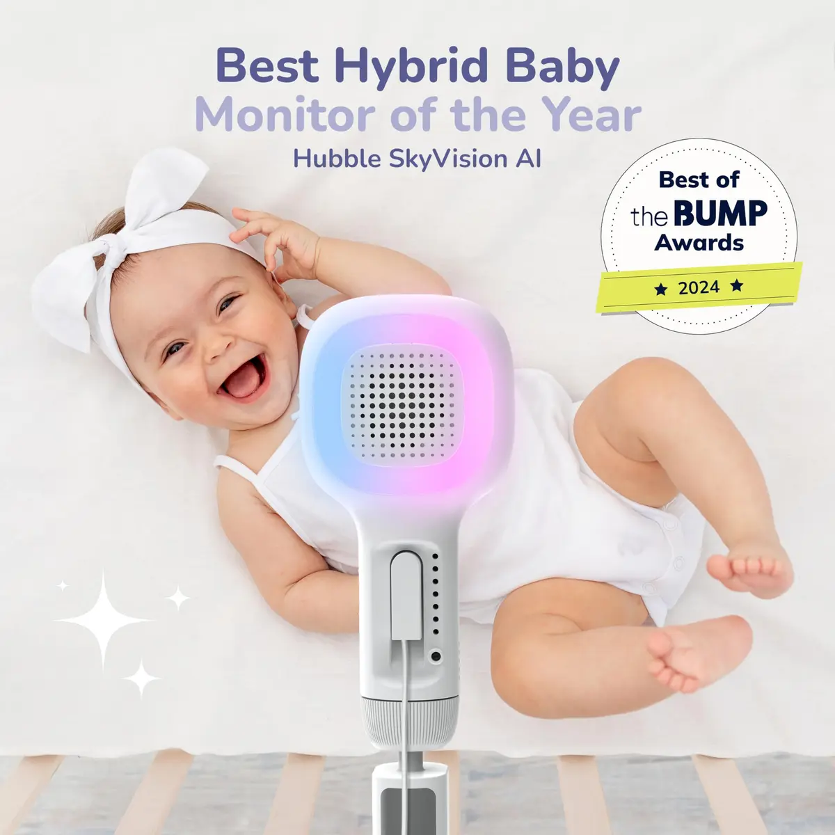 HUBBLE CONNECTED SkyVision AI Pro Baby Monitor Camera, HD 5" Home Display | AI Safety & Night Vision - view 3
