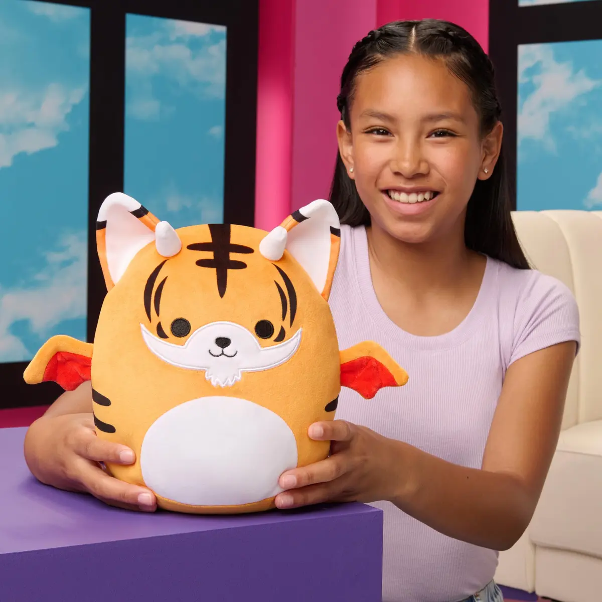 Squishmallows Adopt Me! 8-Inch Winged Tiger Plush - Ultra-Soft Official Jazwares Toy - view 4
