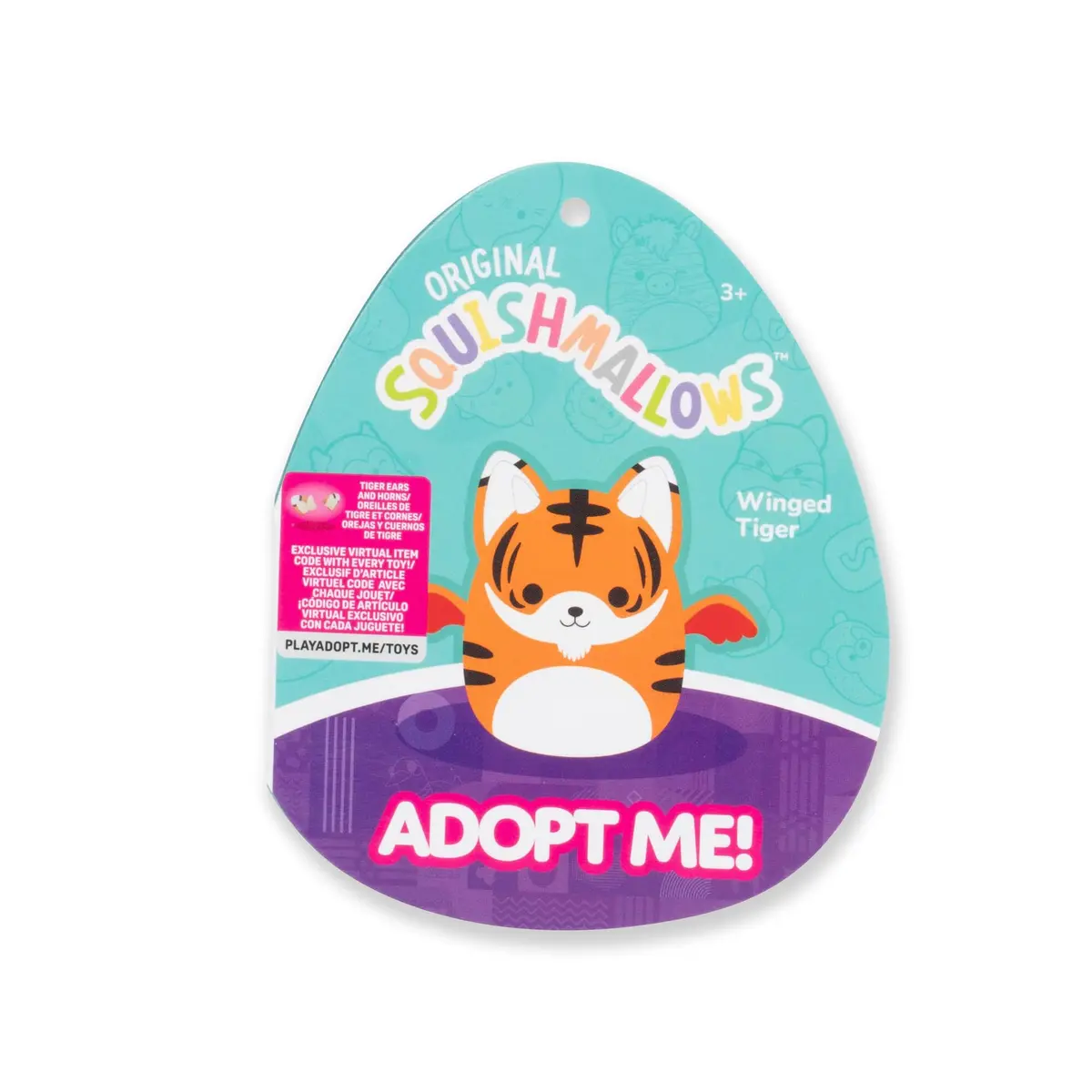 Squishmallows Adopt Me! 8-Inch Winged Tiger Plush - Ultra-Soft Official Jazwares Toy - view 5