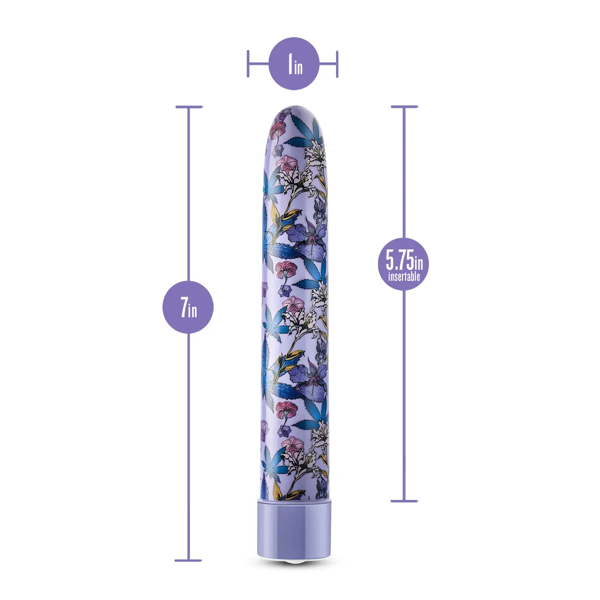 Blush Novelties Limited Addiction Floradelic 7" | Slim G-Spot Clitoral Vibrator - view 3