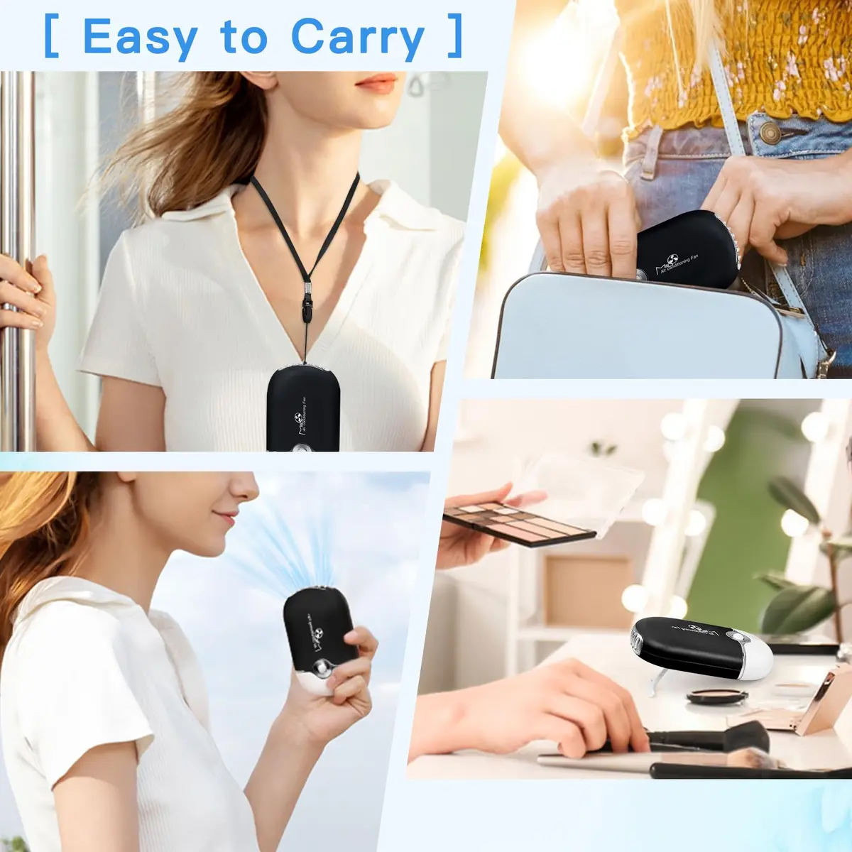 mlogiroa Lash Fan Mini Portable for Eyelash Extension | Rechargeable USB C Eyelash Dryer (Small 1.18 in x 2.7 in x 4.7 in) - view 6