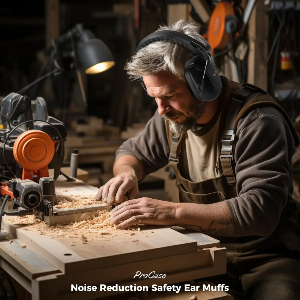 ProCase NRR 28dB Noise Cancelling Earmuffs | ANSI S3.19 Certified Passive Hearing Protection - view 6
