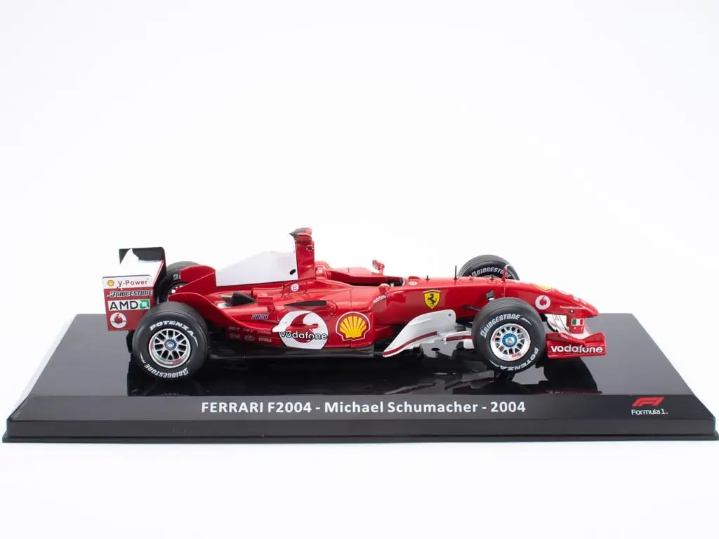 OPO 10 Formula 1 1/24 Car Compatible with Ferrari F2004 | Metal Model for Collectors - main product image