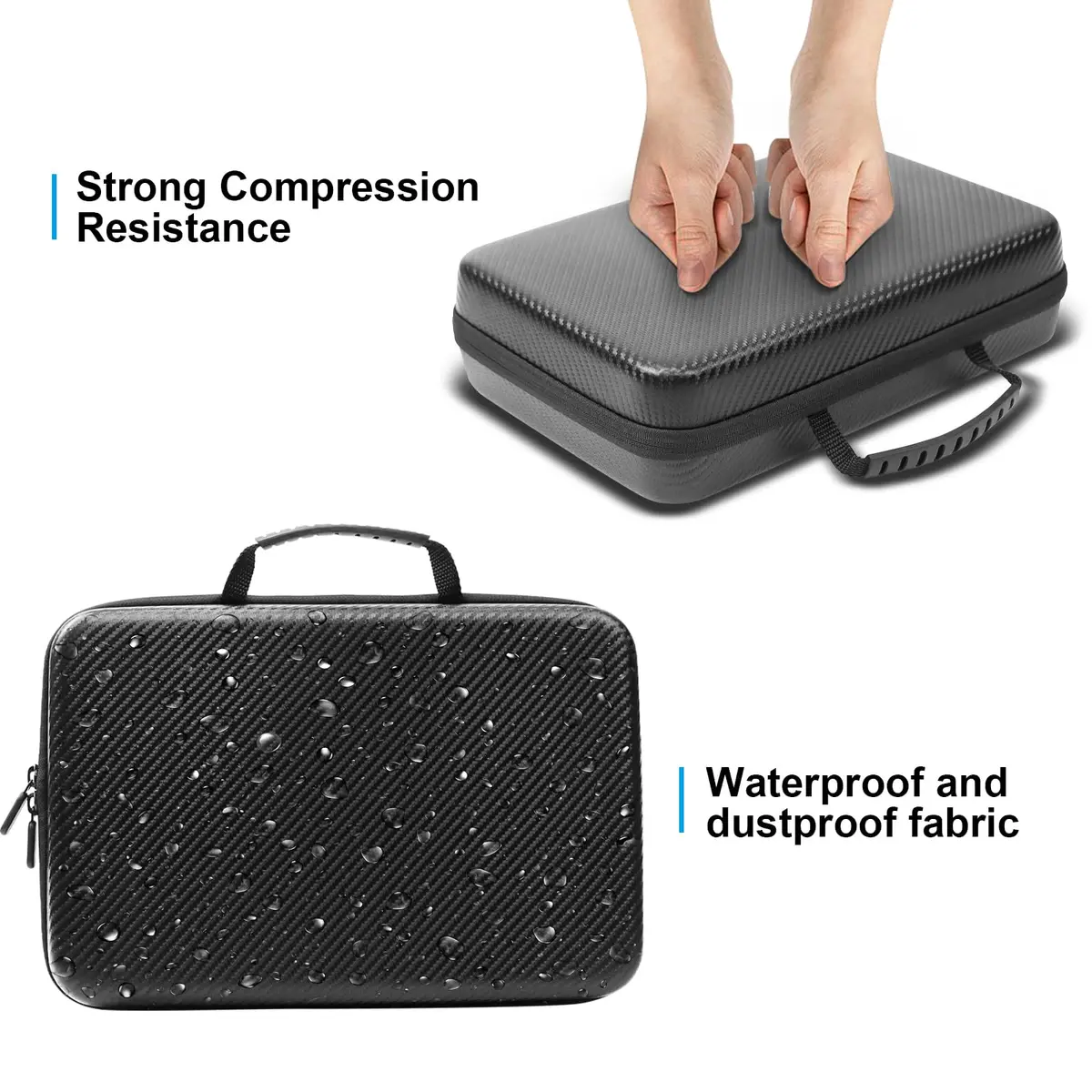 CAIOVSE Watch Travel Case, 8 Slots | Hard Watch Organizer with Removable Shockproof Pillows - view 4