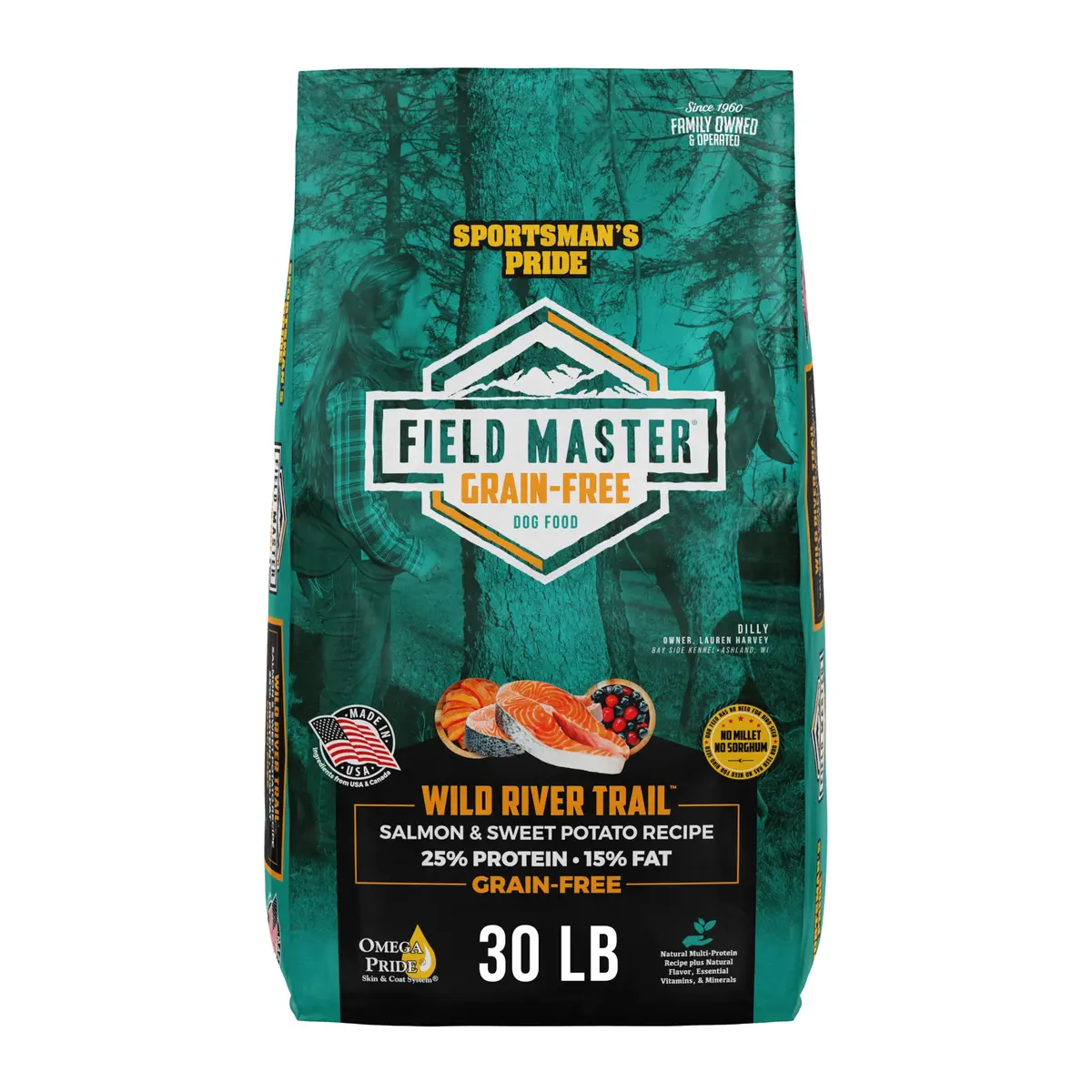 Sportsman's Pride Grain-Free Salmon & Sweet Potato Dog Food 30lb | Supports Joint & Coat - main product image