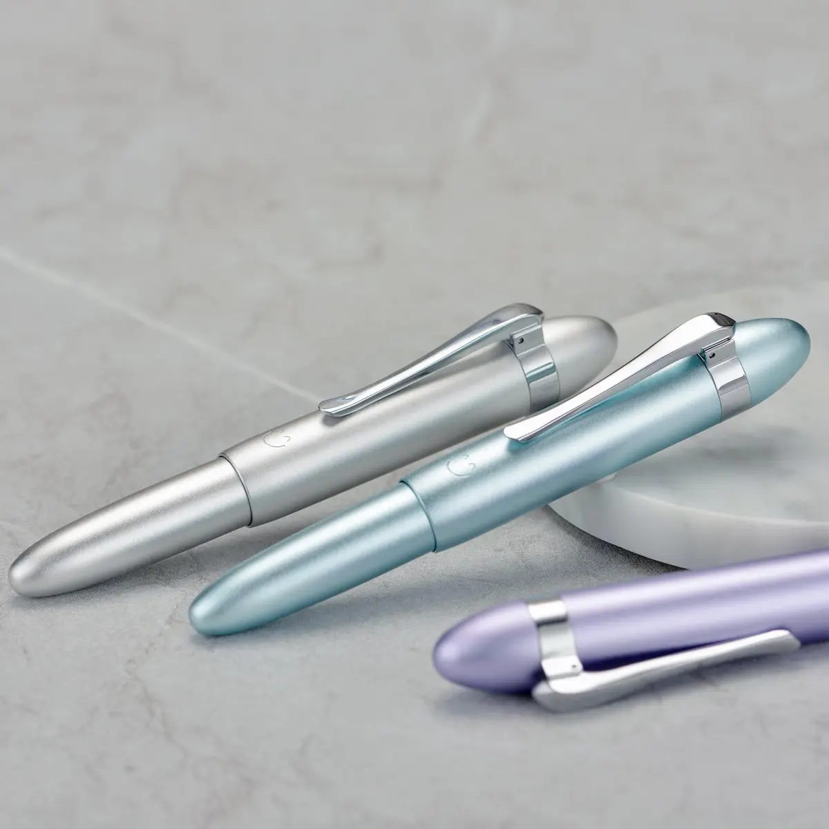 HONG DIAN M1 Fountain Pen Fine Nib, Purple & Submarine Shape Aluminium Short Mini Pocket Travel Pen | Elegant Aluminium Design, Smooth Ink Flow, Compact & Durable - view 5
