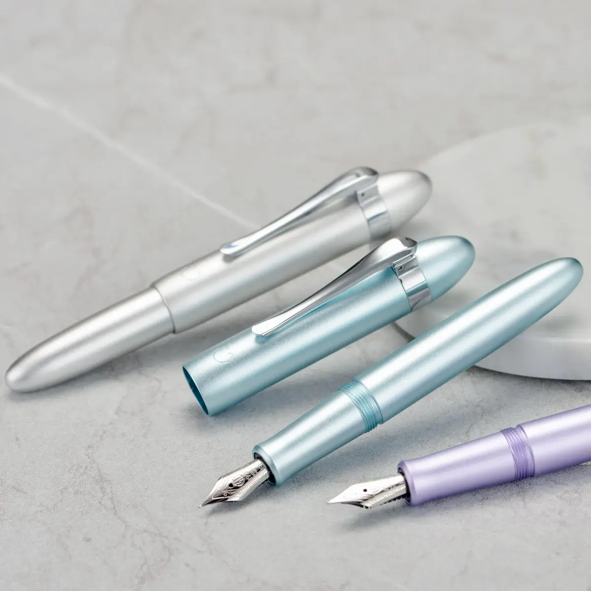 HONG DIAN M1 Fountain Pen Fine Nib, Purple & Submarine Shape Aluminium Short Mini Pocket Travel Pen | Elegant Aluminium Design, Smooth Ink Flow, Compact & Durable - view 8