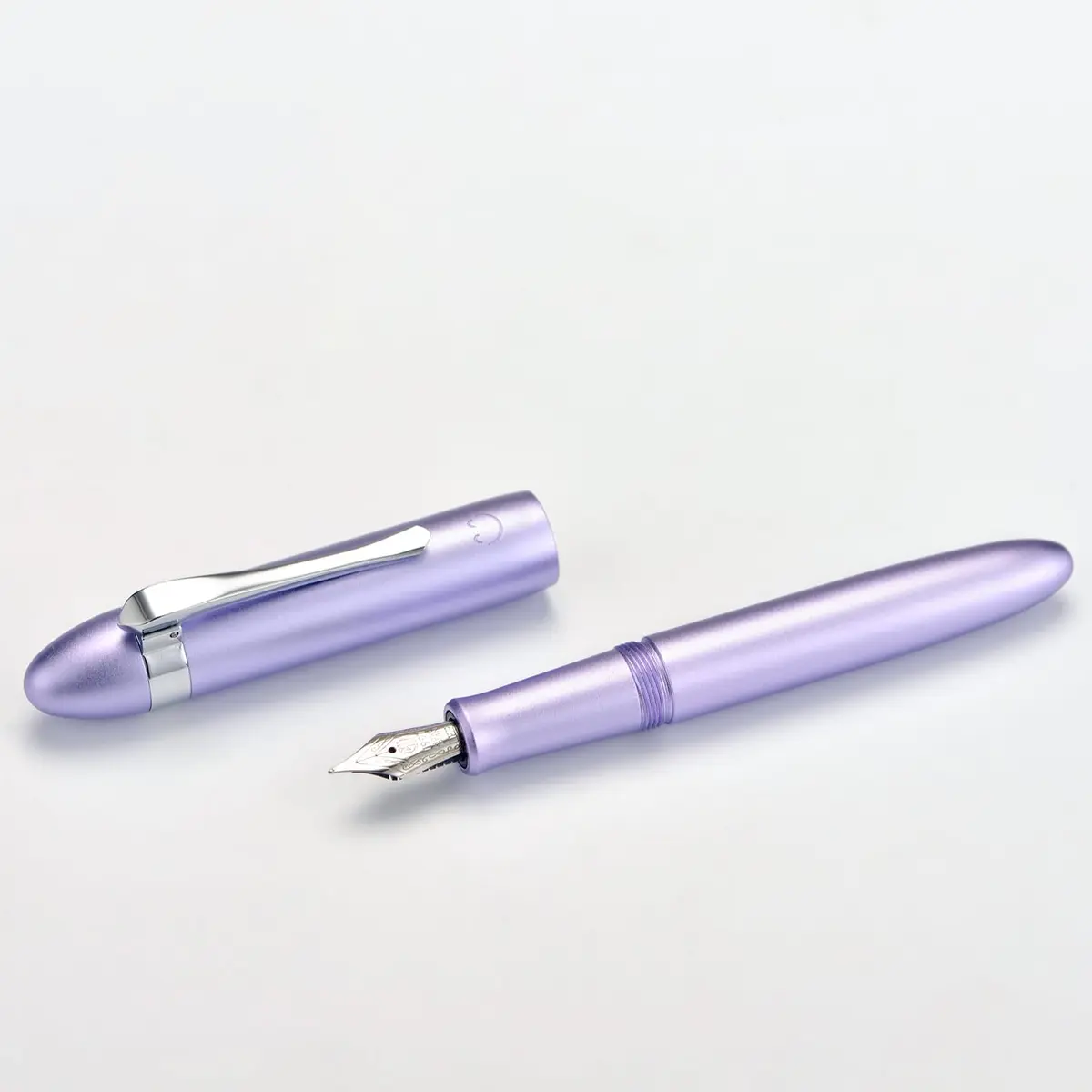 HONG DIAN M1 Fountain Pen Fine Nib, Purple & Submarine Shape Aluminium Short Mini Pocket Travel Pen | Elegant Aluminium Design, Smooth Ink Flow, Compact & Durable - view 2