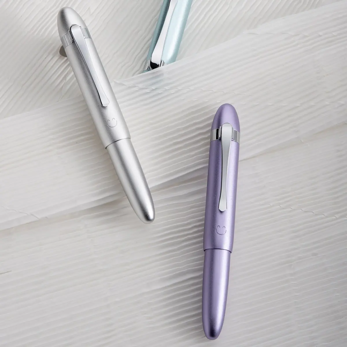 HONG DIAN M1 Fountain Pen Extra Fine Nib, Silver Submarine Shape Aluminium Pocket Travel Pen | Smooth Ink Flow Writing Instrument - view 6