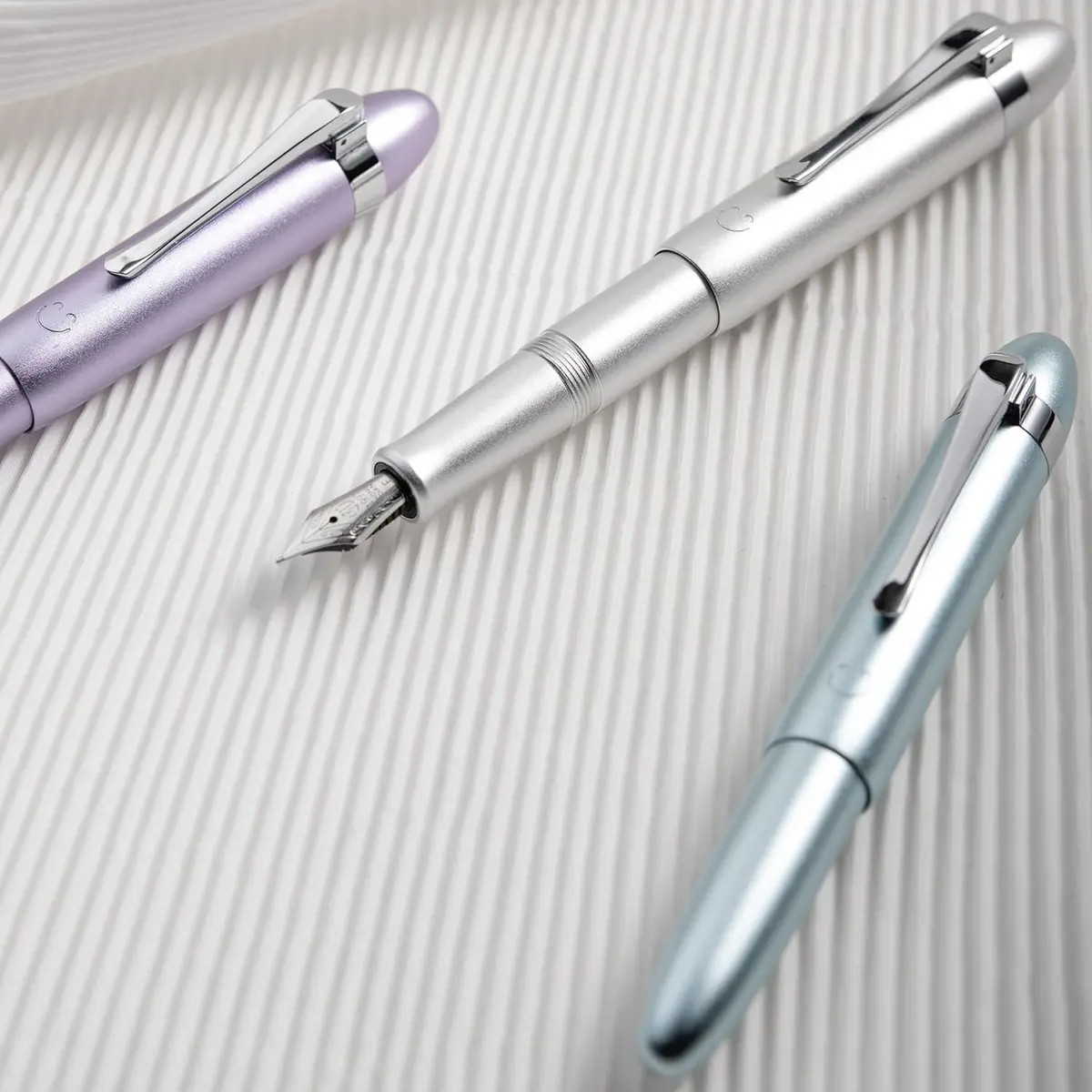 HONG DIAN M1 Fountain Pen Extra Fine Nib, Silver Submarine Shape Aluminium Pocket Travel Pen | Smooth Ink Flow Writing Instrument - view 7