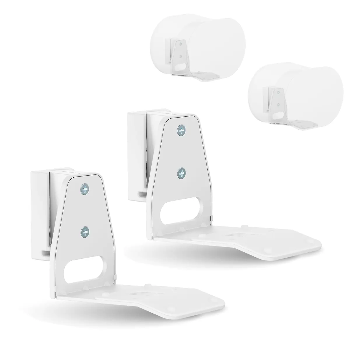 ynVISION.DESIGN White 2 Pack Wall Mount for Sonos Era 300 | Tilt 18° Swivel ±21° - main product image