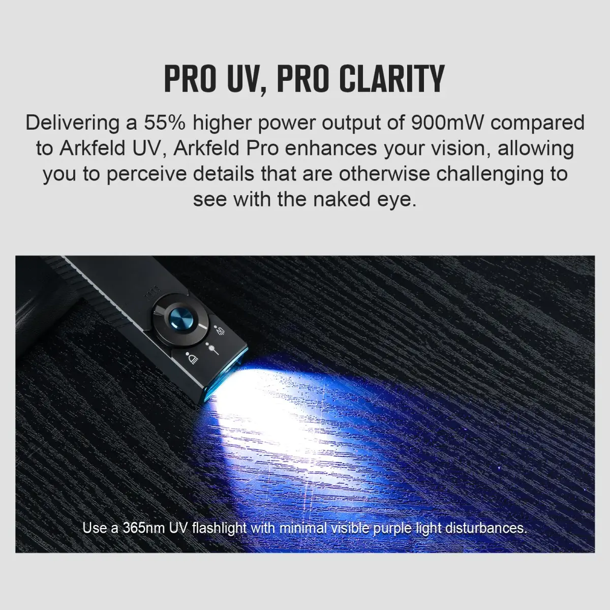 OLIGHT Arkfeld Pro Rechargeable EDC Flat Flashlight, Black NW 1300 Lumens | Multi-Source Emitter - view 4