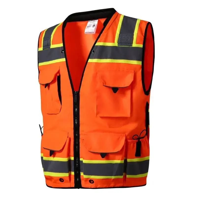 SKSAFETY Class 2 High Visibility Safety Vest 5X-Large (11.8 oz / 334 g) | ANSI/ISEA 107-2020 Compliant - view 2