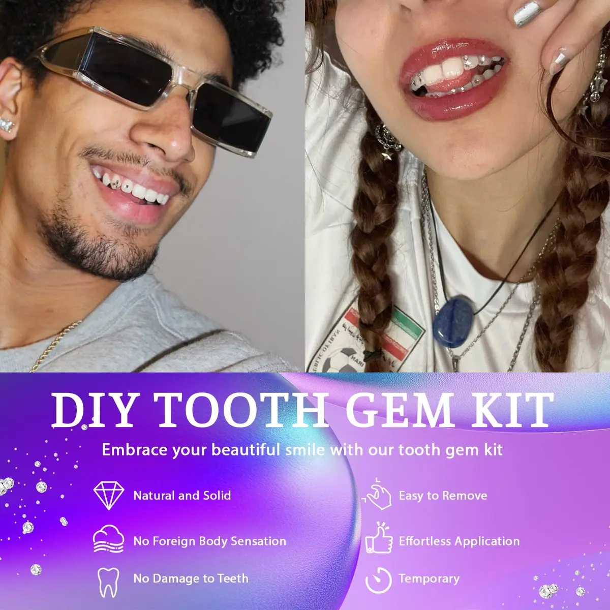 Loeland Tooth Gem Kit, DIY Crystals Teeth Jewelry Kit, Tooth Gems Starter Set | Safe, Durable & Easy to Use - view 5