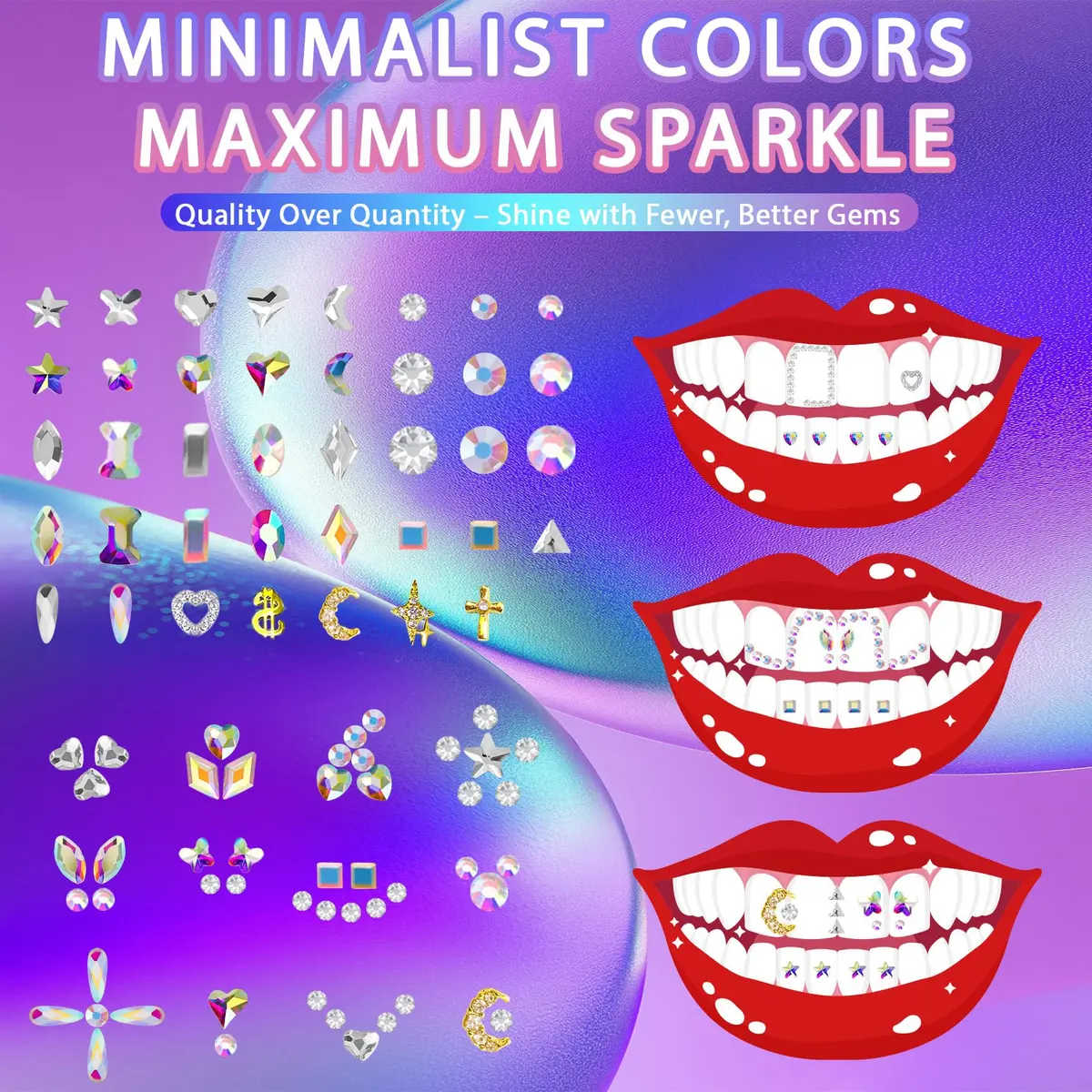 Loeland Tooth Gem Kit, DIY Crystals Teeth Jewelry Kit, Tooth Gems Starter Set | Safe, Durable & Easy to Use - view 3