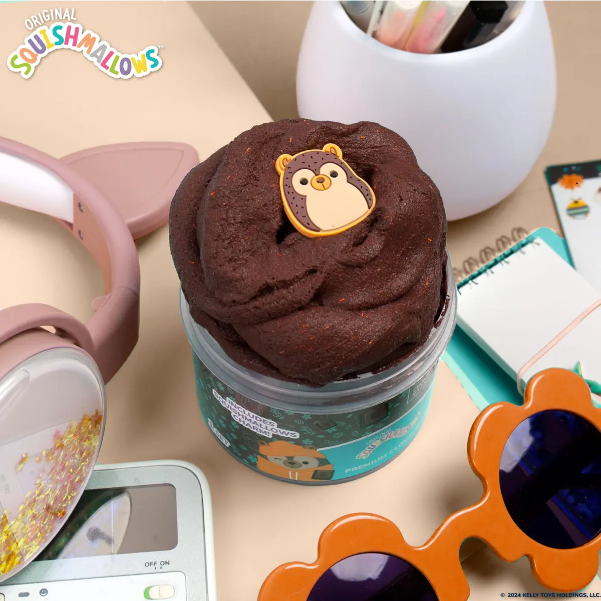 Squishmallows Hans Premium Cloud Slime 8 oz | Chocolate Scent, Reusable, Kids & Adults - view 4