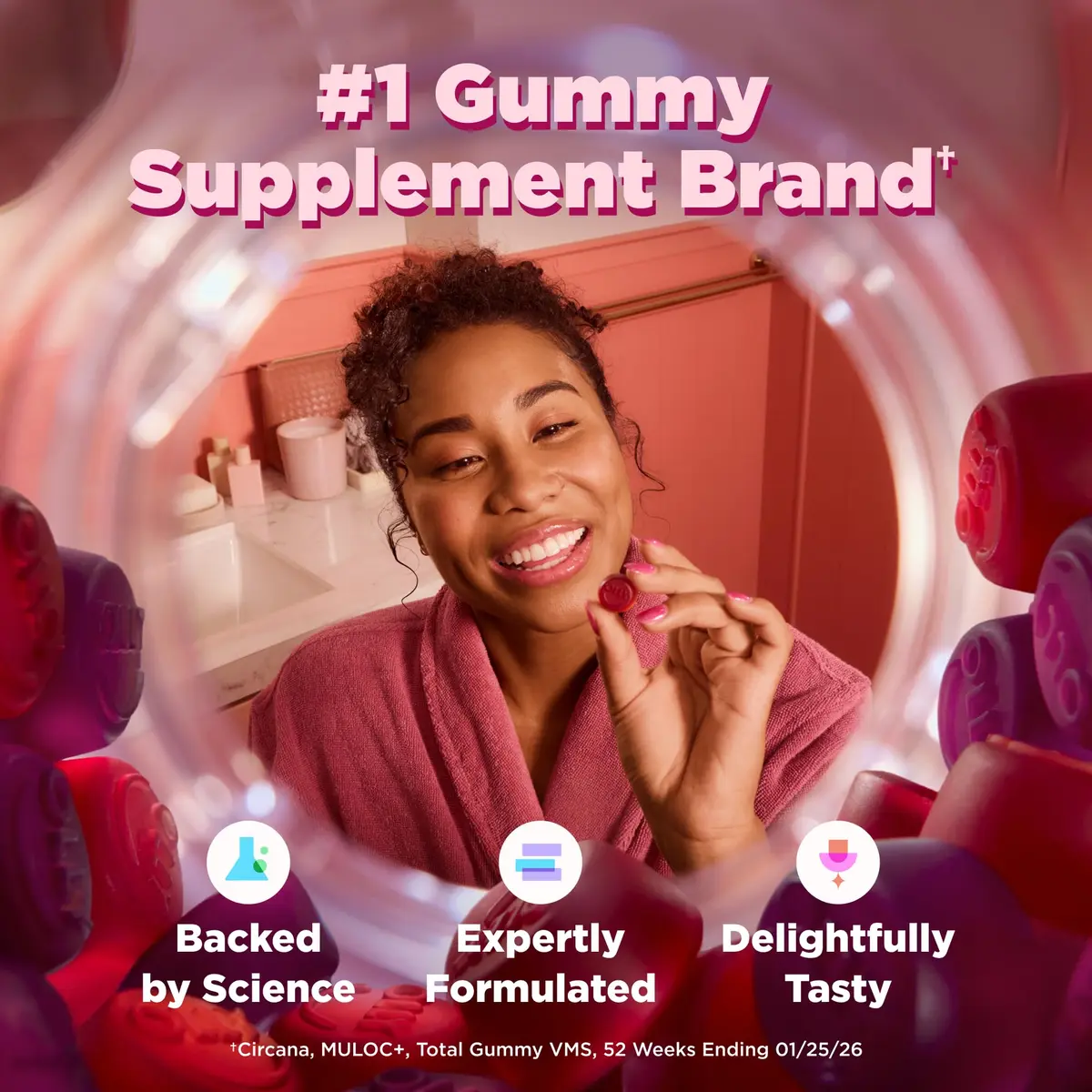 OLLY Prenatal Multivitamin Gummy, Daily Blend for Mommy & Baby - 84 Count | Supports Cellular Energy & Folic Acid for Baby's Growth - view 8