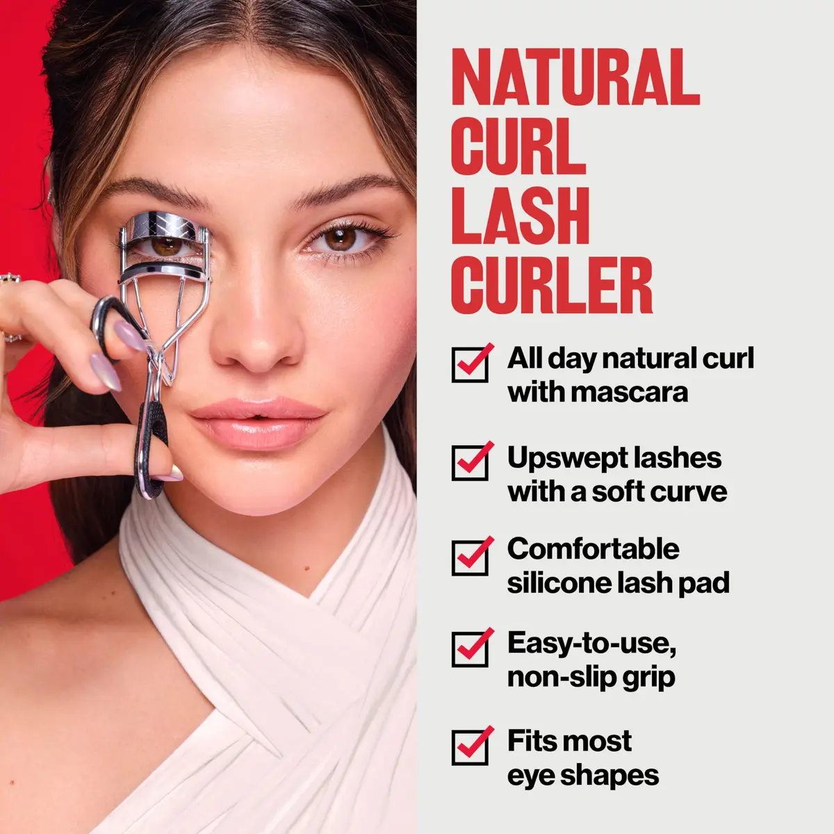 Revlon Lash Curler for Natural Curl | Ergonomic Silicone Lash Tool with Replacement Pad - view 3