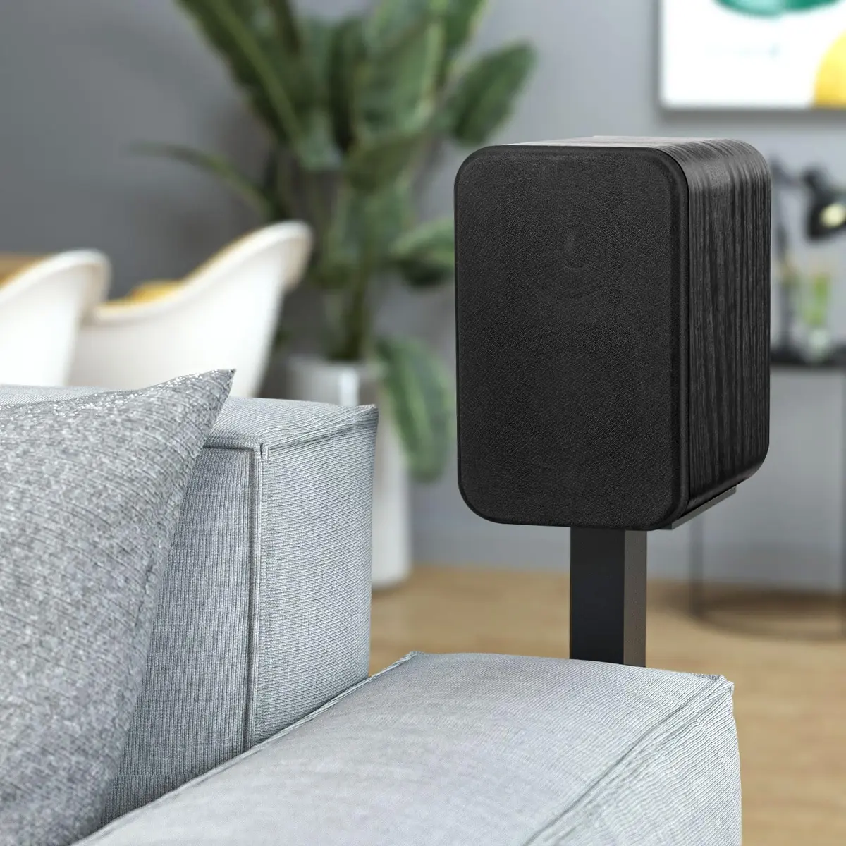 RIOWOIS Passive Bookshelf Speakers DS6500M Wood Grain | 2.75-inch Woofer, 2-inch Tweeter, 30W Peak Power, 6-ohm Impedance - view 7