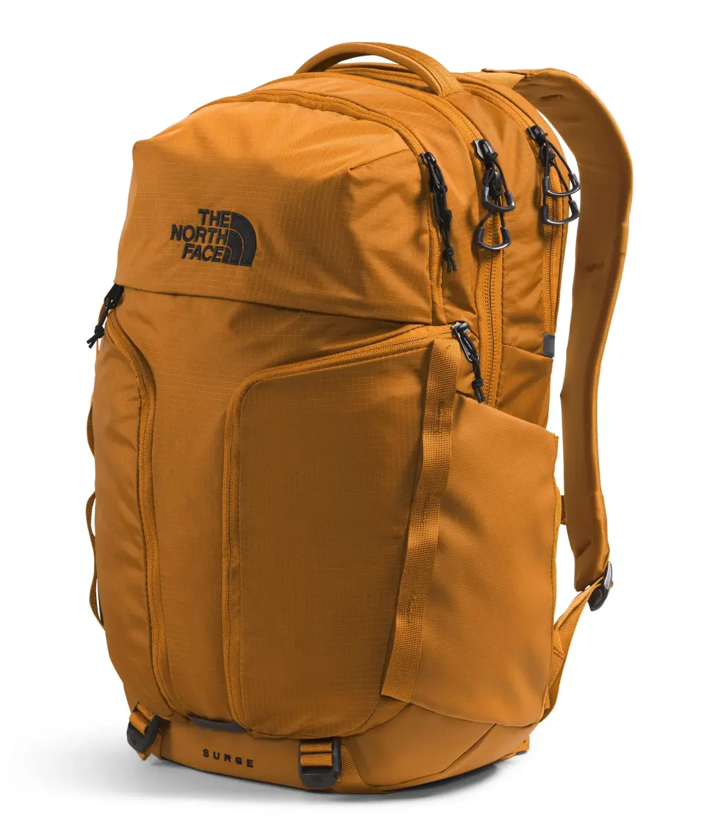 The North Face Surge Commuter Laptop Backpack, Timber Tan, 31L (12" x 7" x 20") | American Chiropractic Association Approved - view 4