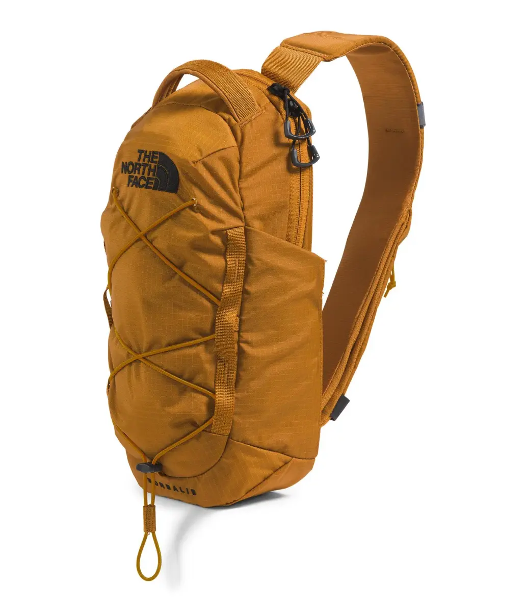 The North Face Borealis Sling Bag 6L in Timber Tan | One Size | Water-Repellent & Padded Strap - main product image