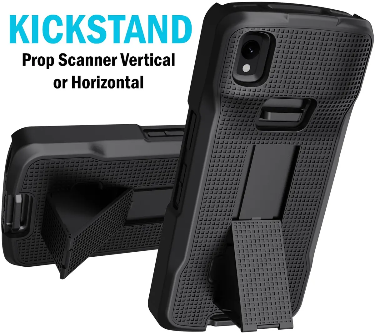 Nakedcellphone Case and Hand Strap Combo for Zebra TC22 TC27 - Black | Slim Impact Protection - view 8