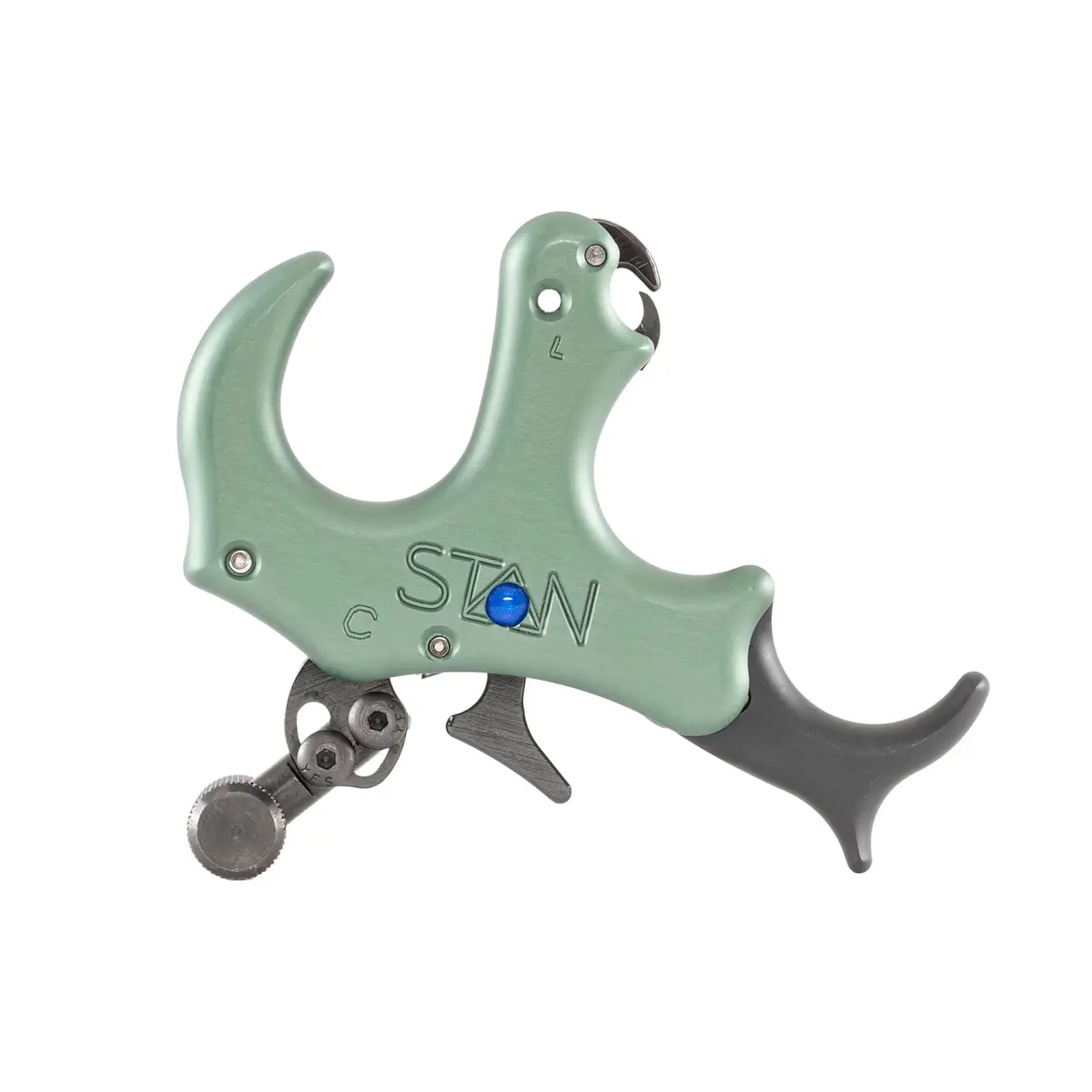 Stan OnneX Clicker Thumb Bow Release Aid for Archery & Hunting - Adjustable, DLC-Coated Internals, Smooth Action, Modular 3 or 4 Finger Fit, Sage, X-Large - view 6