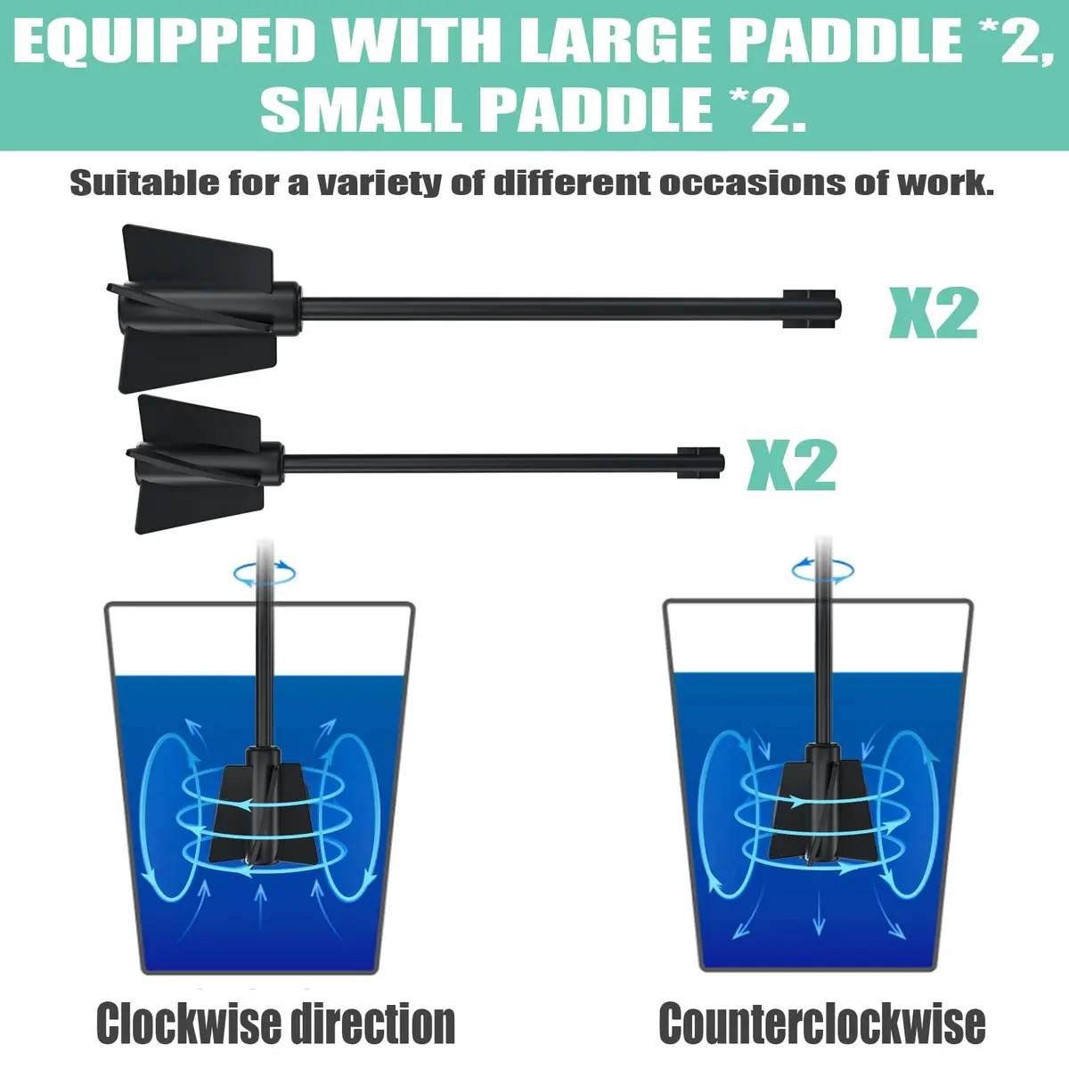 BGick Resin Mixer Handheld Rechargeable Epoxy Mixer Black | Minimize Bubbles & Save Wrist - view 5