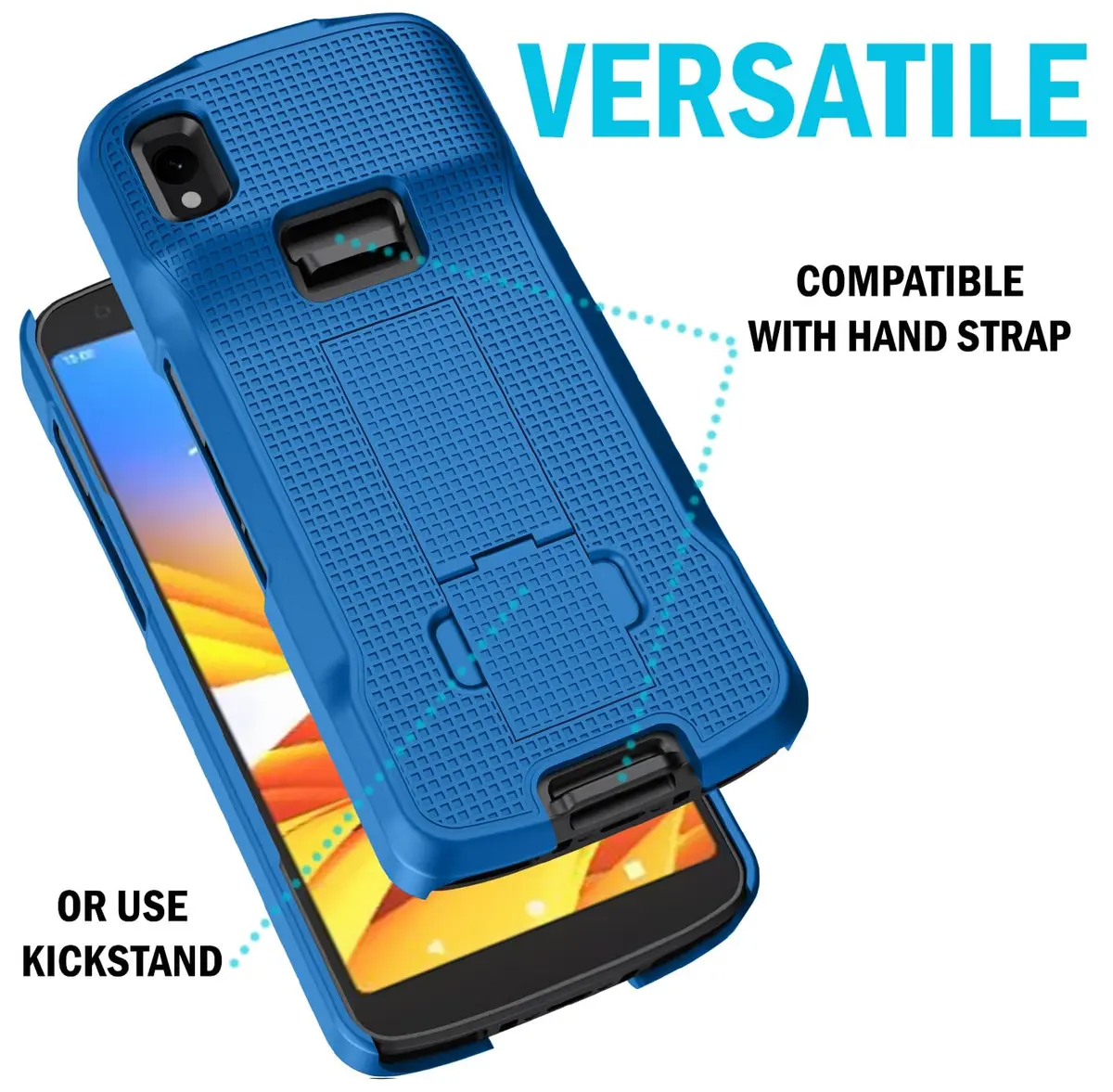 Nakedcellphone Cell Phone Case and Hand Strap Combo for Zebra TC22 TC27 | Impact-Resistant, Slim & Durable - view 6