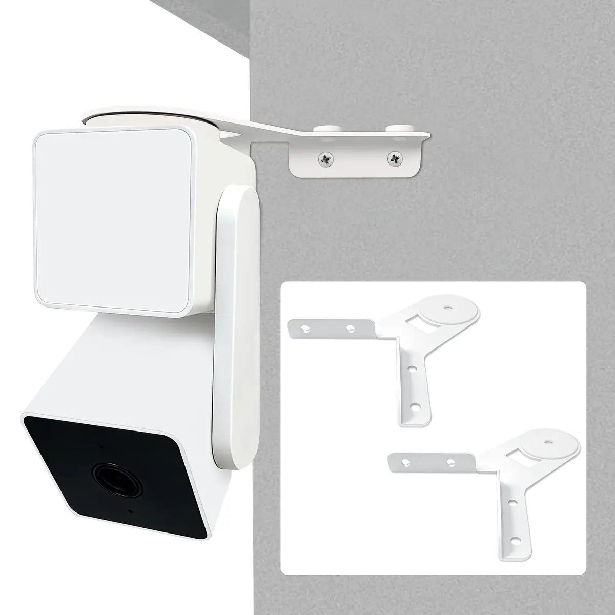 ALLICAVER Wall Mount for Wyze Cam Pan V3 Outside Corner Metal Bracket | Supports 270° Rotation - main product image