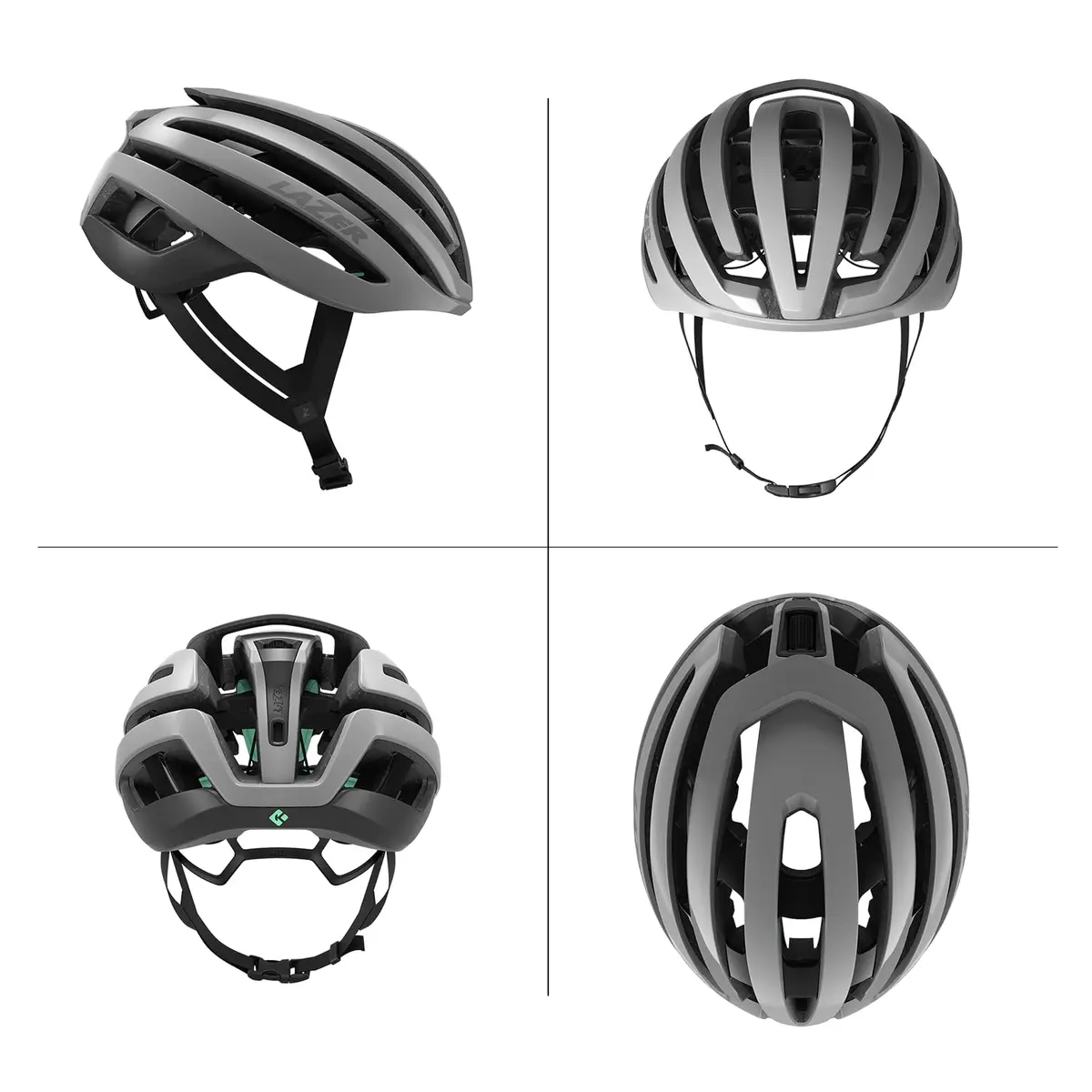 LAZER Helmet Z1 Kineticore Harbor Grey Medium | Featherweight, Ventilated, Protective - view 2