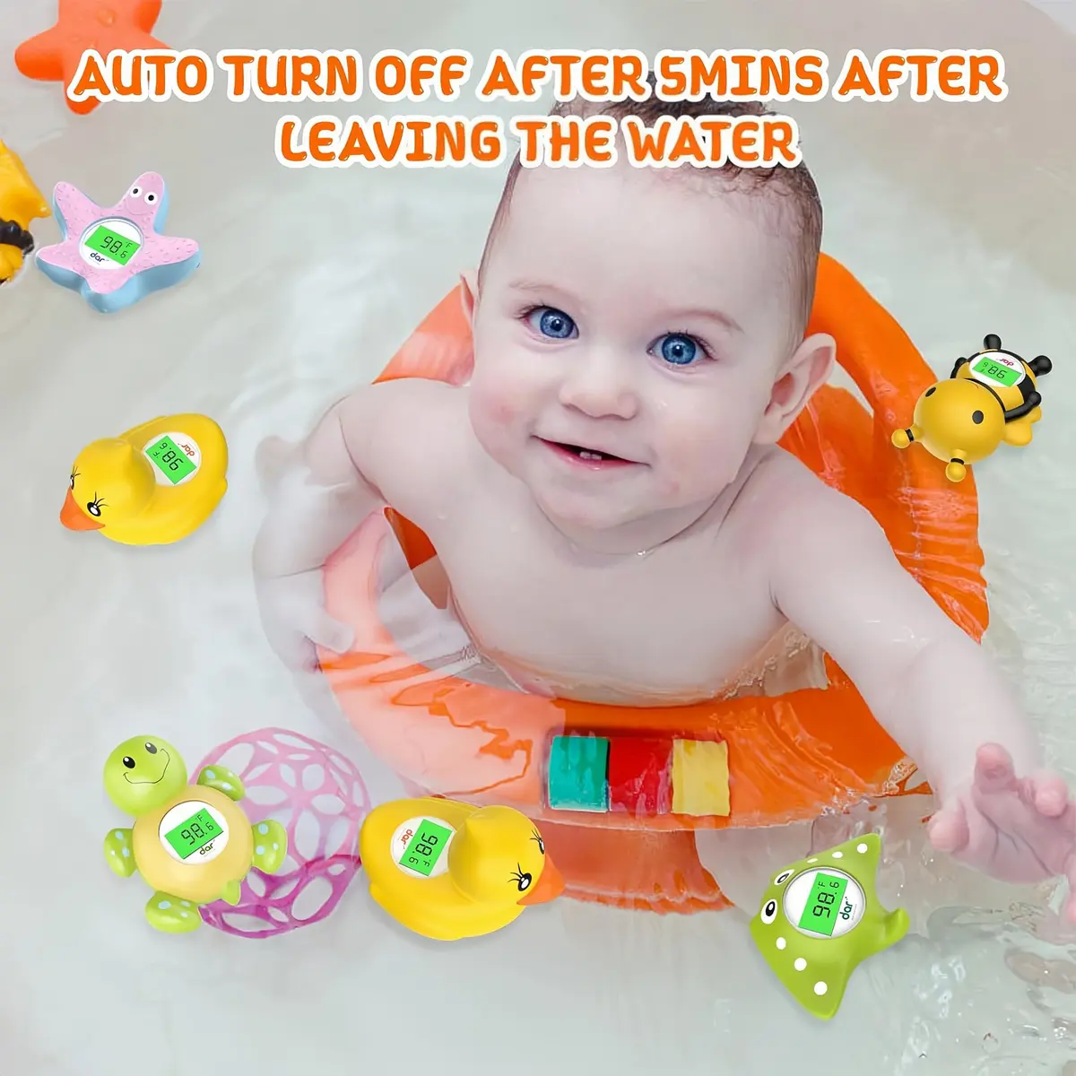 dar darouxiao Baby Bath Thermometer Floating Duck | Instant Temp & Safety Alert (70-120c) - view 9