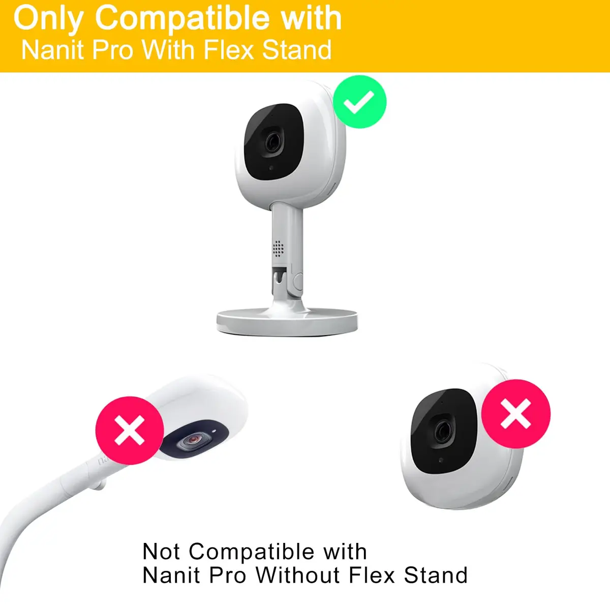 iTODOS Baby Monitor Mount Compatible with Nanit Pro & Flex Stand 8in Flexible Arm | Portable & Sturdy - view 6