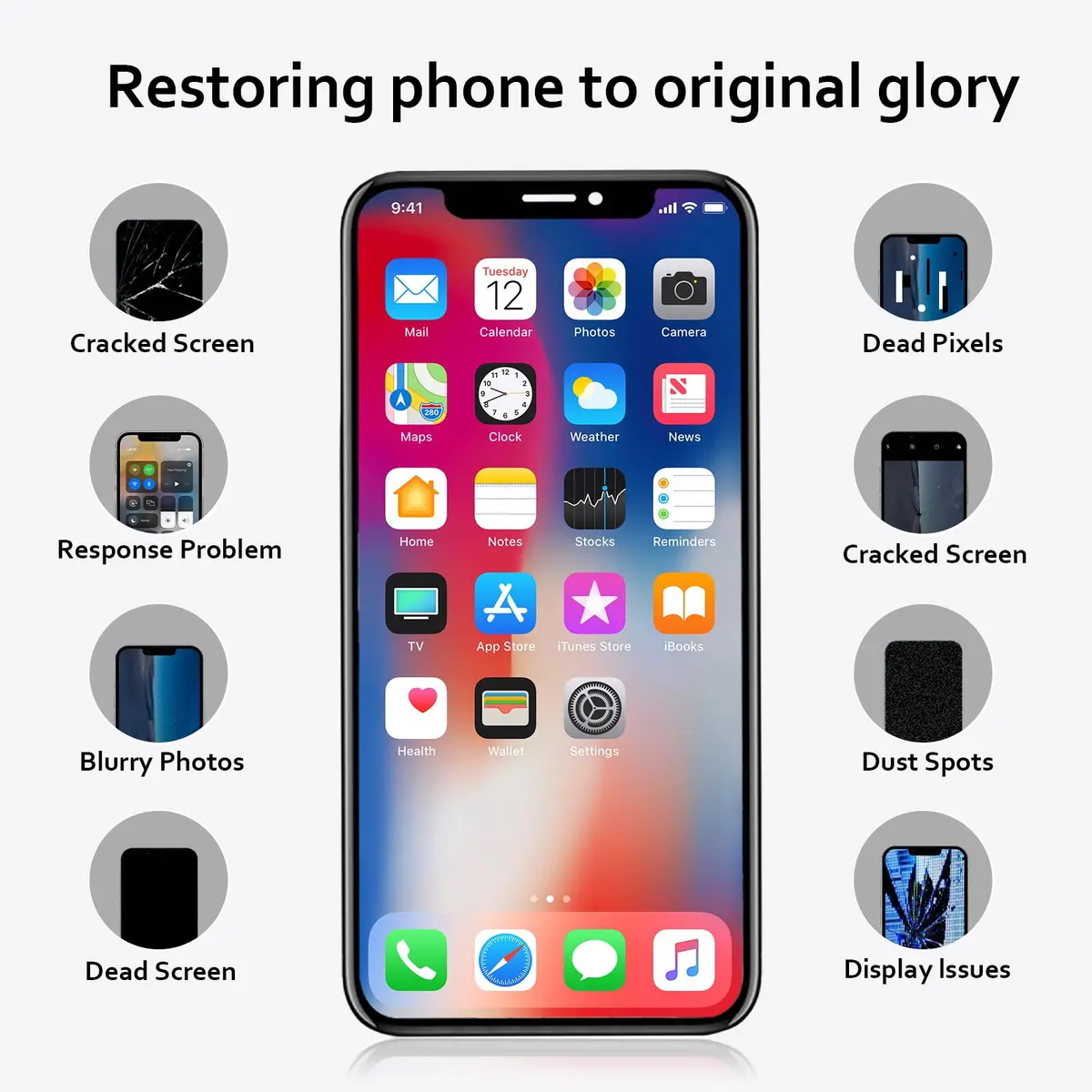 EFAITHLIFE iPhone 11 Screen Replacement 6.1 inch (179g / 6.3oz) | FHD Display with Tools - view 8