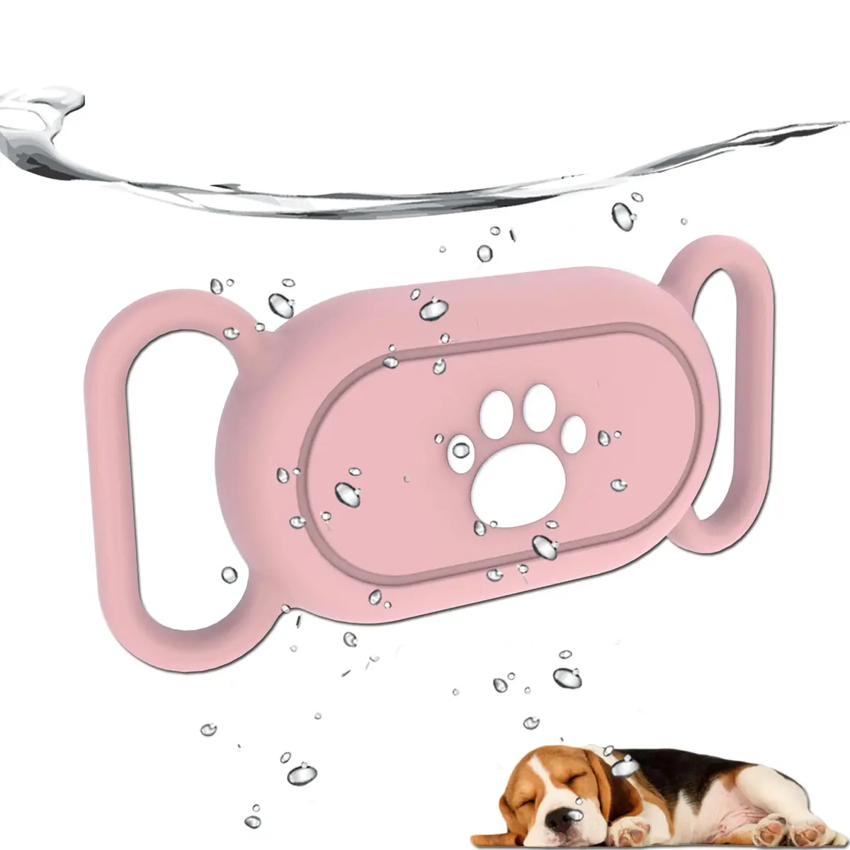 Rzttwl Waterproof Dog Collar Compatible with Samsung Galaxy SmartTag2 | Silicone, Waterproof, Versatile Fit - main product image