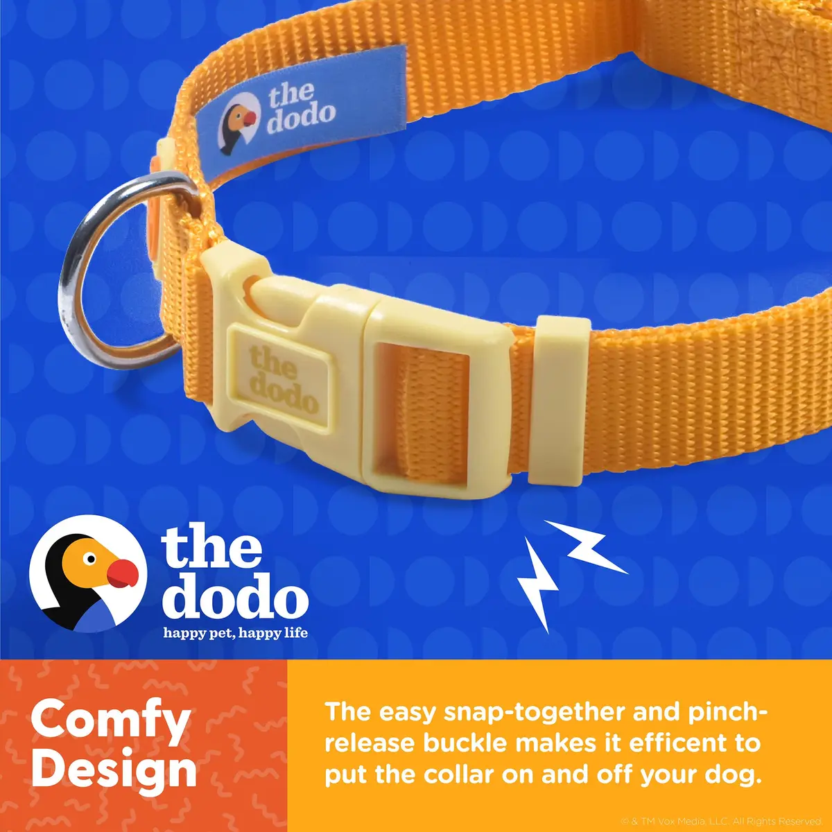 The Dodo All Nylon Yellow Collar and Leash Set - Small; Waterproof Dog Leash & Collar, Perfect for Beach or Lake Trips - view 5