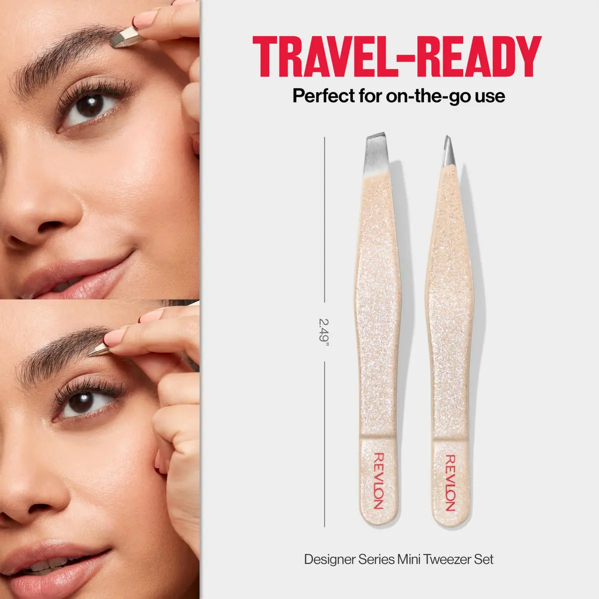 Revlon Designer Series Mini Tweezer Set for Travel | Precise Hair Removal Tools - view 8