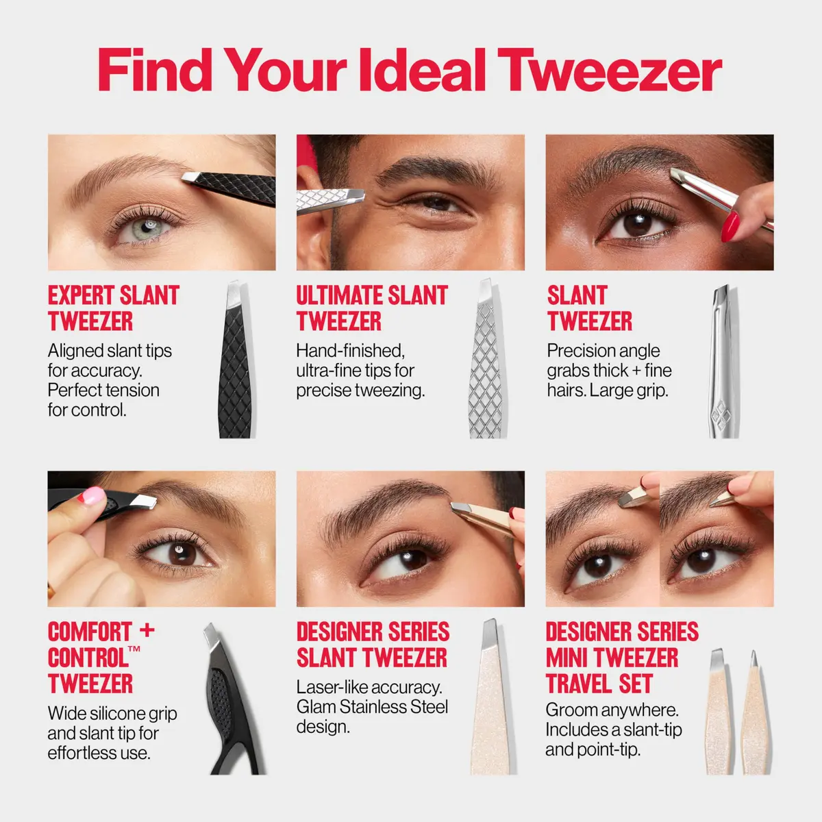 Revlon Designer Series Mini Tweezer Set for Travel | Precise Hair Removal Tools - view 9