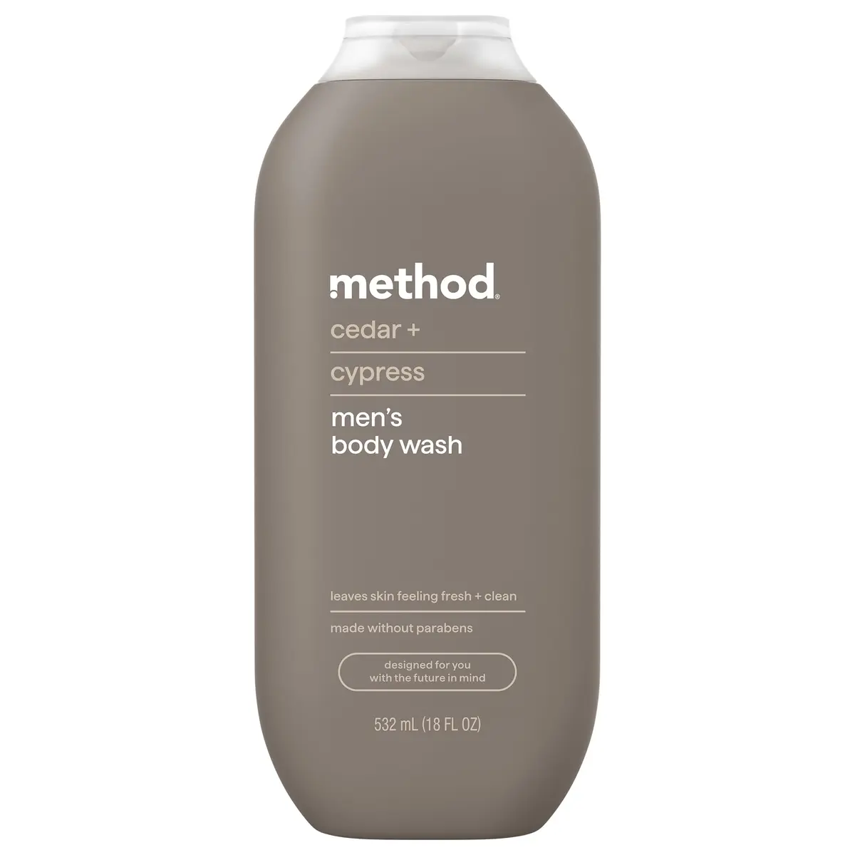 Method Men’s Body Wash Cedar + Cypress 18 fl oz | Gentle, Moisturizing, Nature-Inspired - main product image