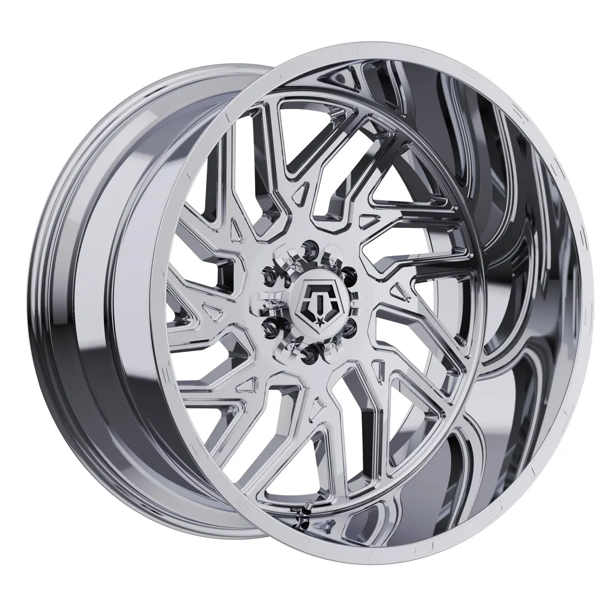 TIS 544C 22X12 Chrome Plated Wheel | 5X5.00 / 5X5.50 Bolt Pattern, -44 Offset - main product image