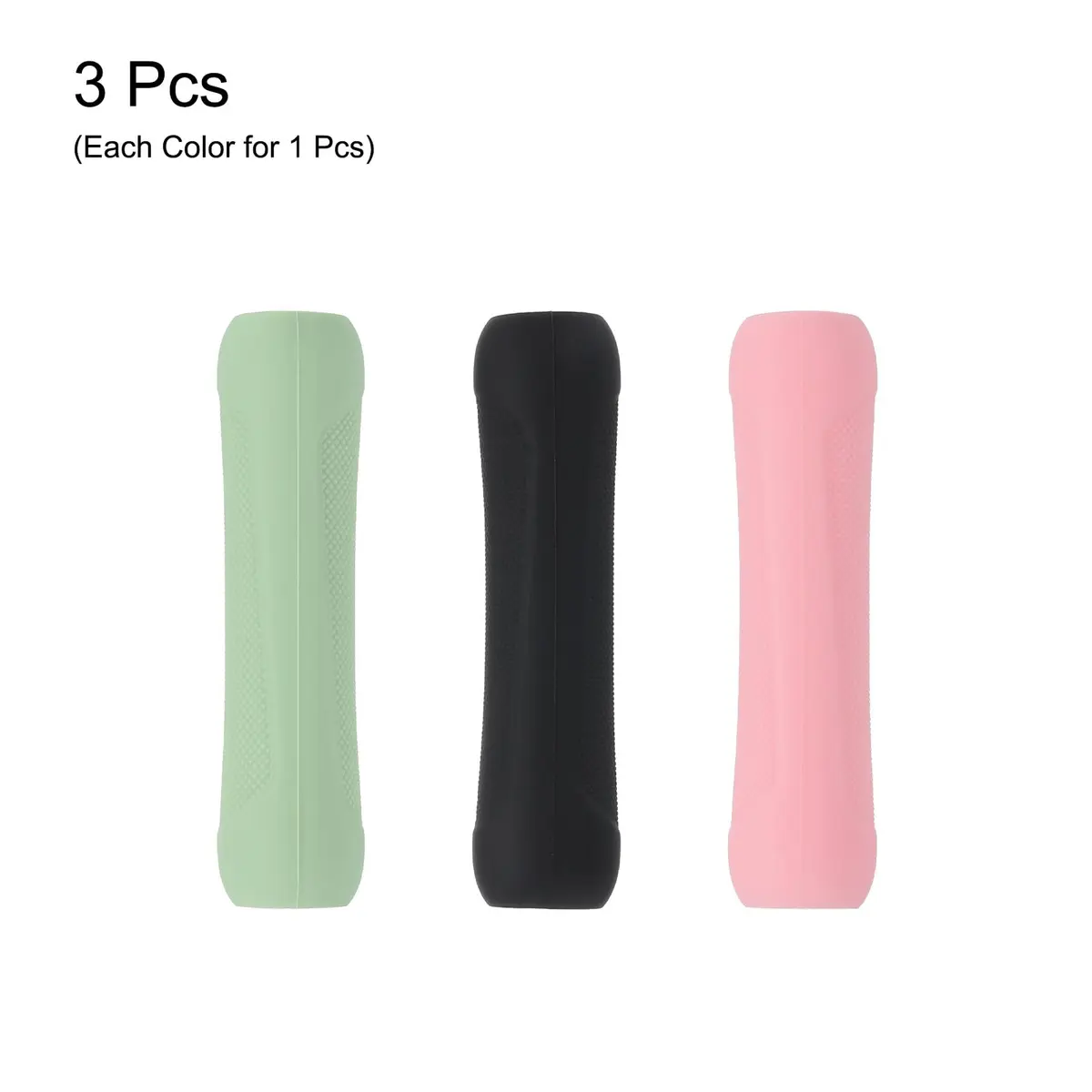 MECCANIXITY Pink 3pcs Pen Grip Silicone Case | Ergonomic, Soft & Non-Slip (60mm x 15mm) - view 3