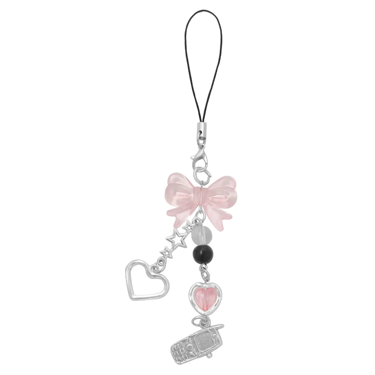 cioatu Phone Charm 1-4PCS Y2K Aesthetic Strawberry Butterfly Star | Cute Phone Accessories - main product image