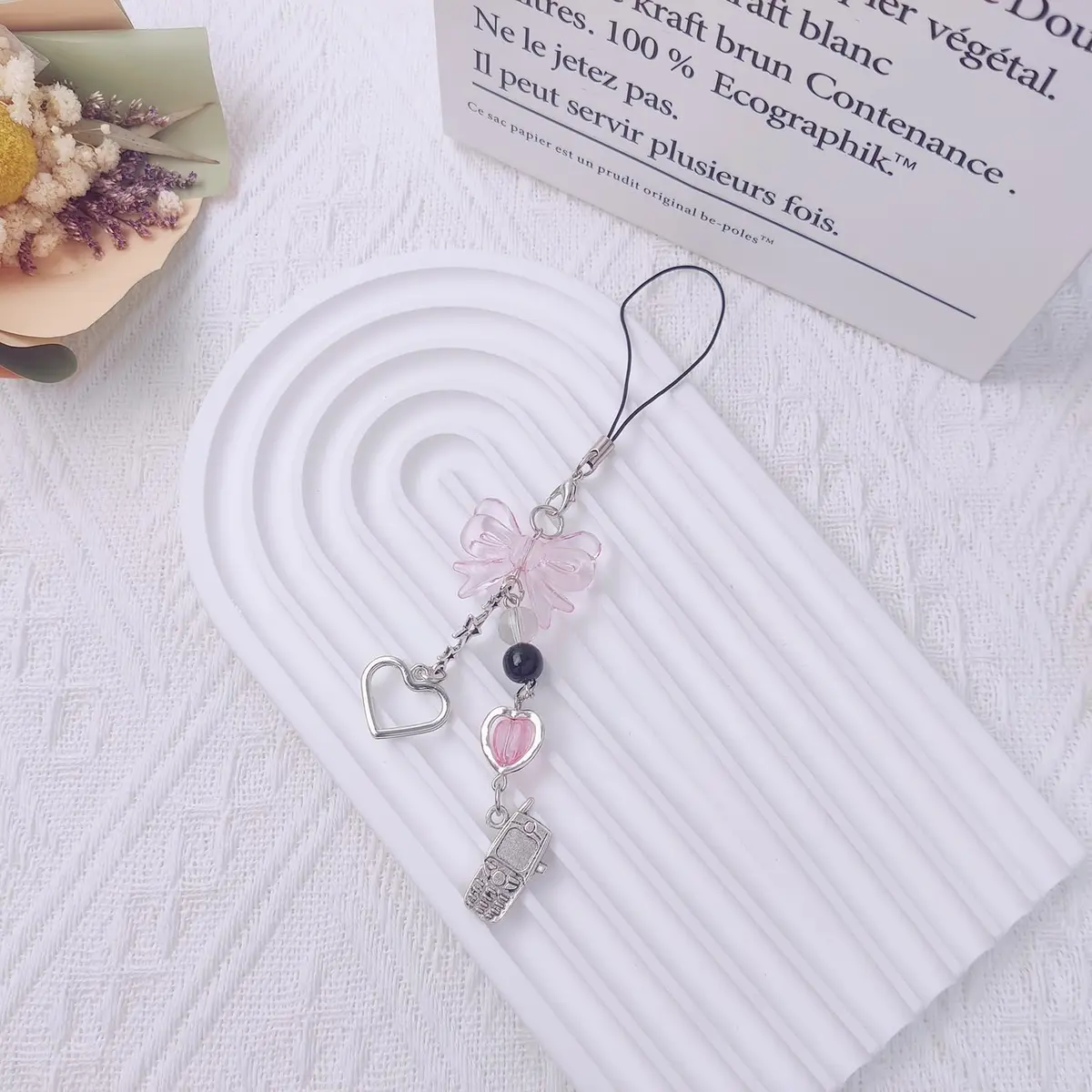 cioatu Phone Charm 1-4PCS Y2K Aesthetic Strawberry Butterfly Star | Cute Phone Accessories - view 3