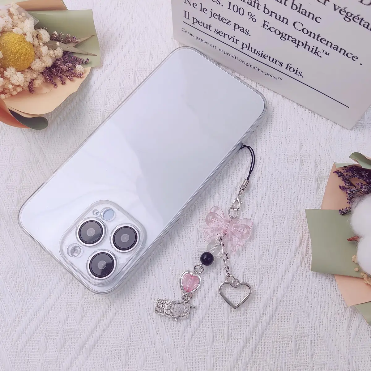 cioatu Phone Charm 1-4PCS Y2K Aesthetic Strawberry Butterfly Star | Cute Phone Accessories - view 4
