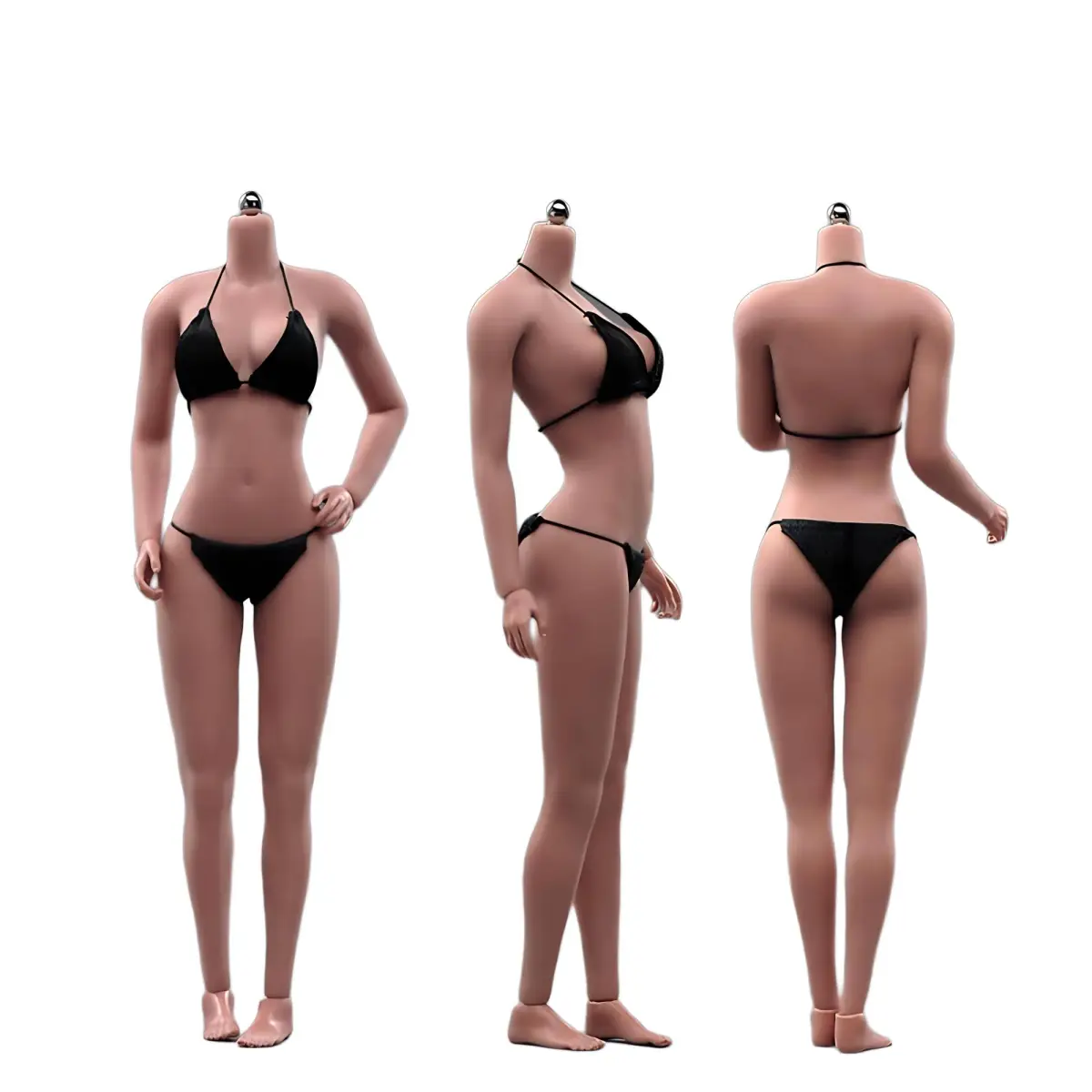 Fremego 1/6 Scale Asian Female Body 12-inch Seamless Figure with Large Bust | ASTM-Tested & BPA-Free Toy Figure - main product image