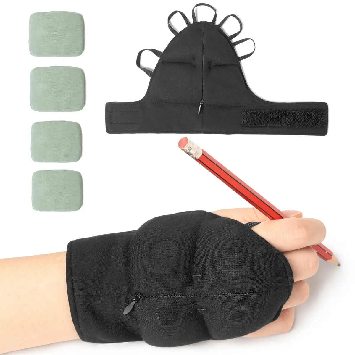 Noah Baby Medium Right Hand Weighted Gloves for Tremors | Steady Hand Therapy Aid - main product image