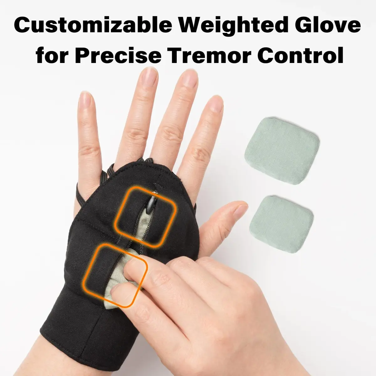 Noah Baby Small Left Hand Weighted Gloves for Tremors | Steady Hand Therapy Aid - view 2