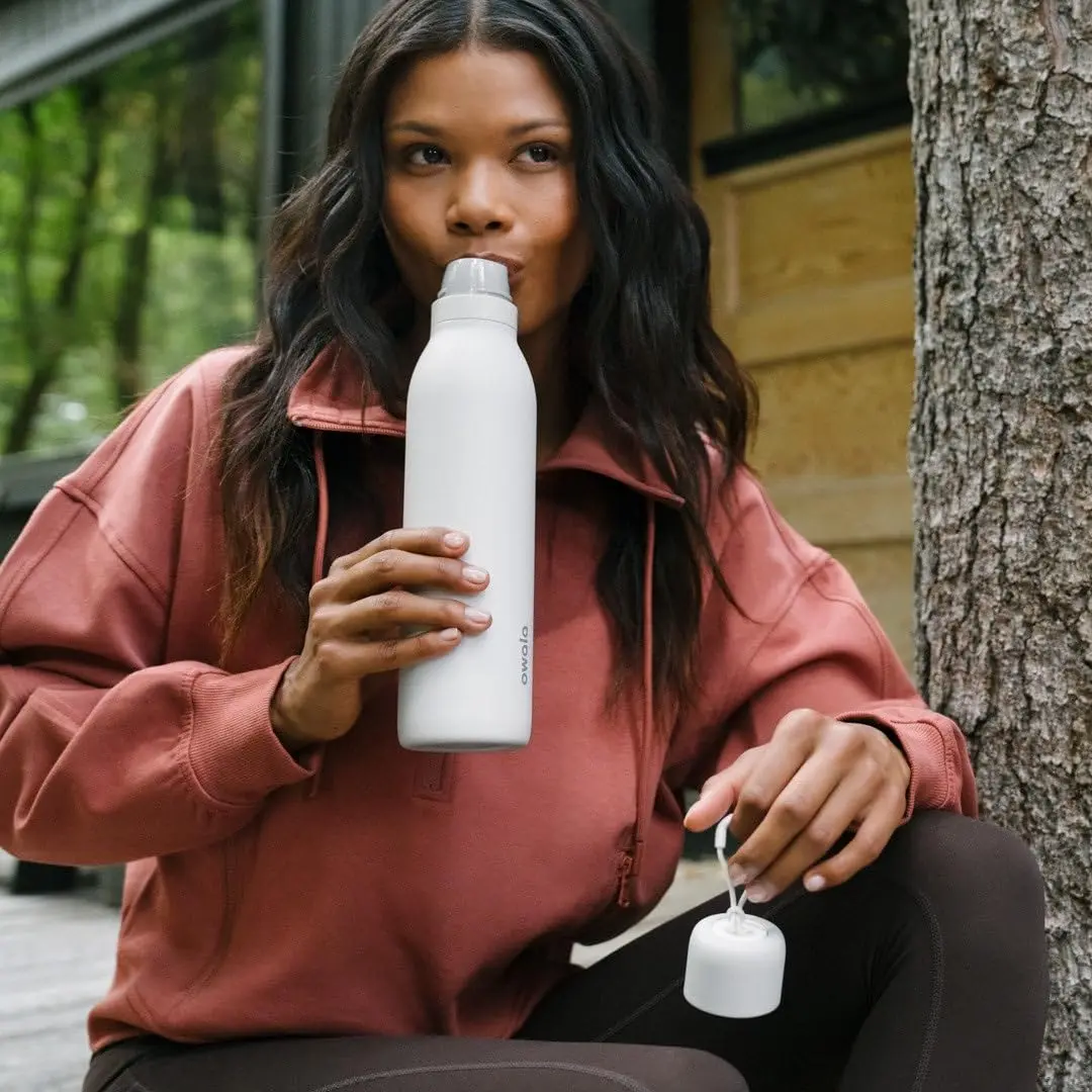 Owala FreeSip Twist Insulated Stainless Steel Water Bottle 710ml (24 oz) | Hydration Bottle with Straw - view 6