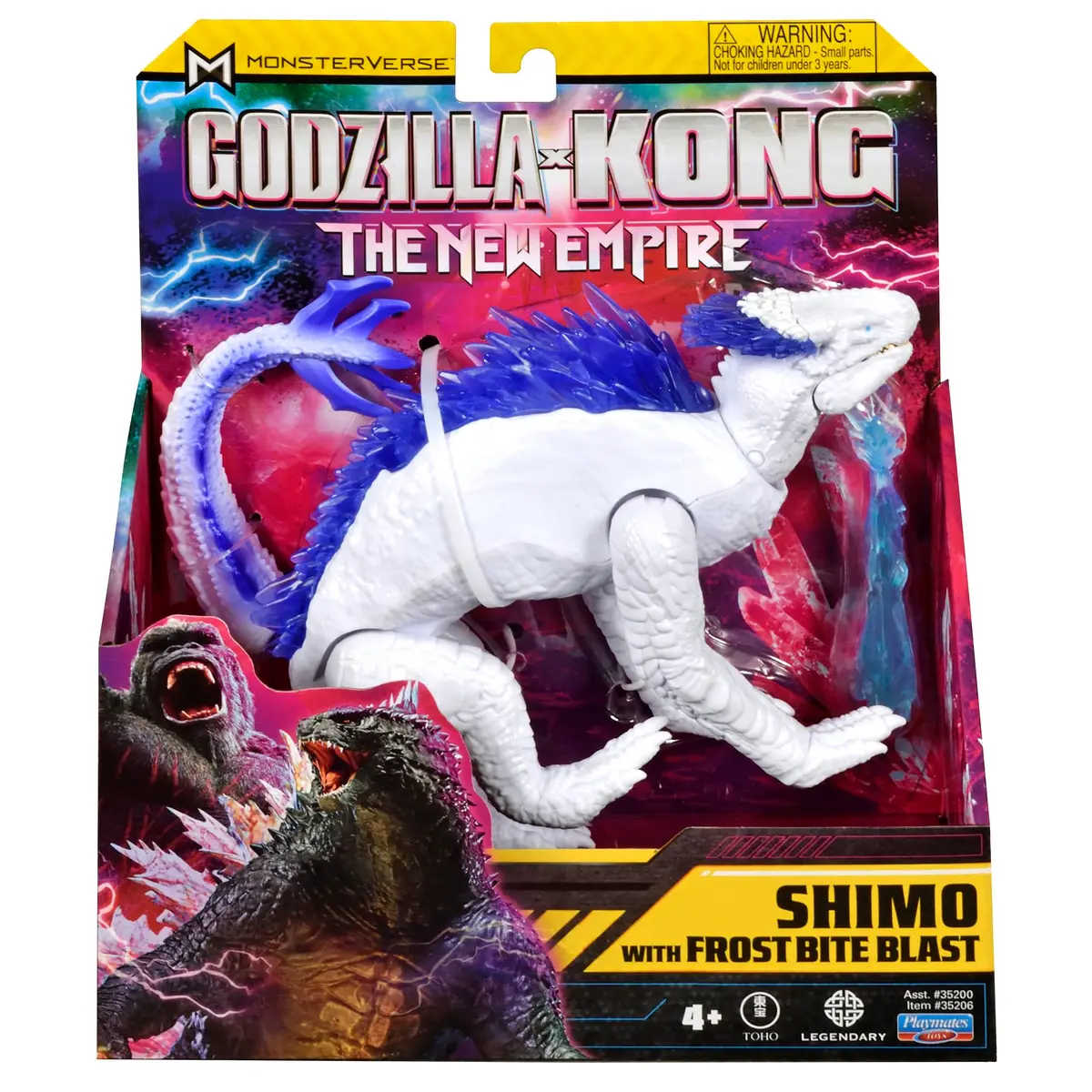 PlayMates Godzilla X Kong Monsterverse 3 Inch Action Figure - Shimo with Frost Bite Blast | Epic Battle Replica - view 4