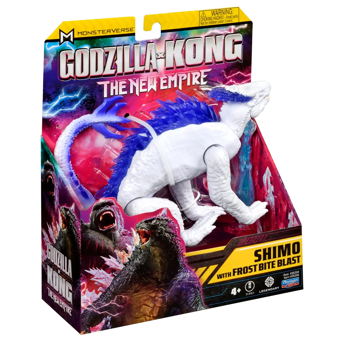 PlayMates Godzilla X Kong Monsterverse 3 Inch Action Figure - Shimo with Frost Bite Blast | Epic Battle Replica - view 5